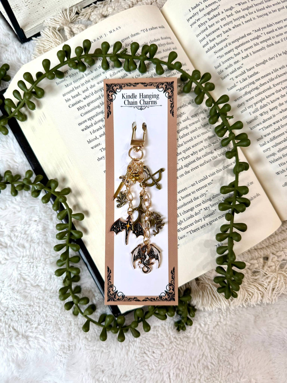 Dragon Fantasy Kindle Phone Charm - Kindle Charm