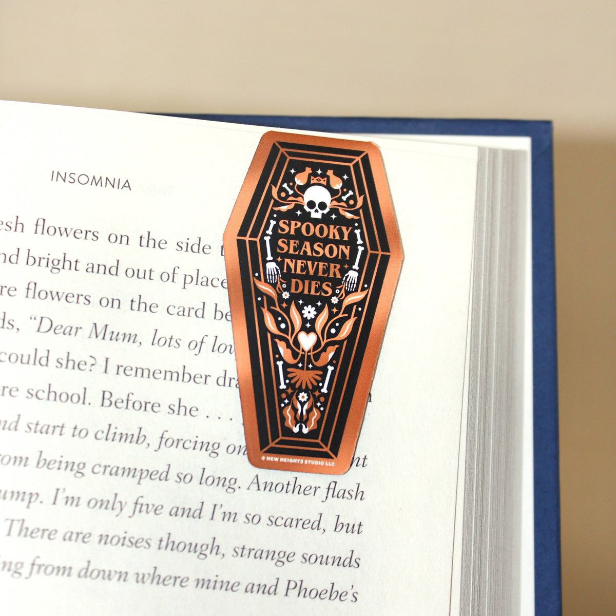 "Spooky Season Never Dies" Halloween Magnetic Bookmark