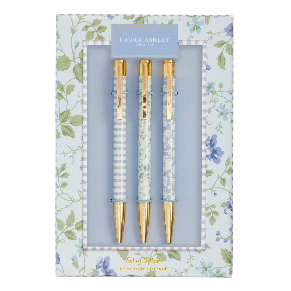Laura Ashley Heirloom Cottage Pen Set of 3