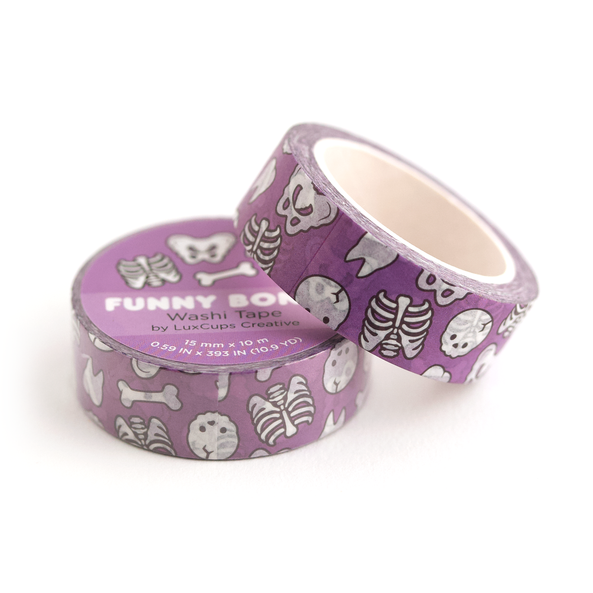 Funny Bones Washi Tape - Stationery | Decorative | Low-Tack