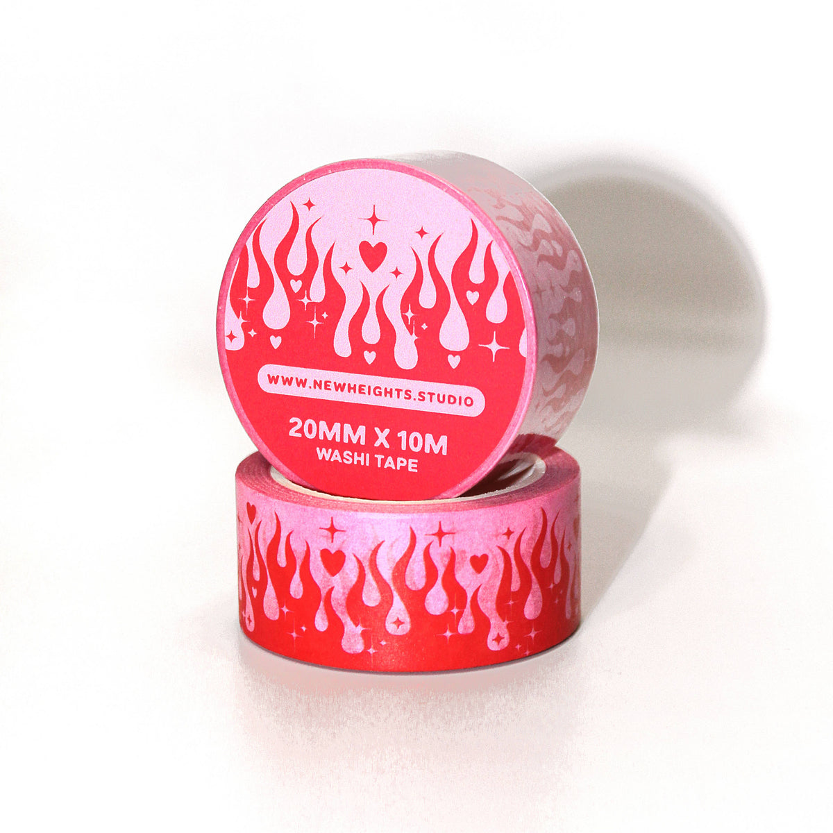 "You Set My Heart On Fire" Y2K Kitschy Washi Tape (20mm/10m)