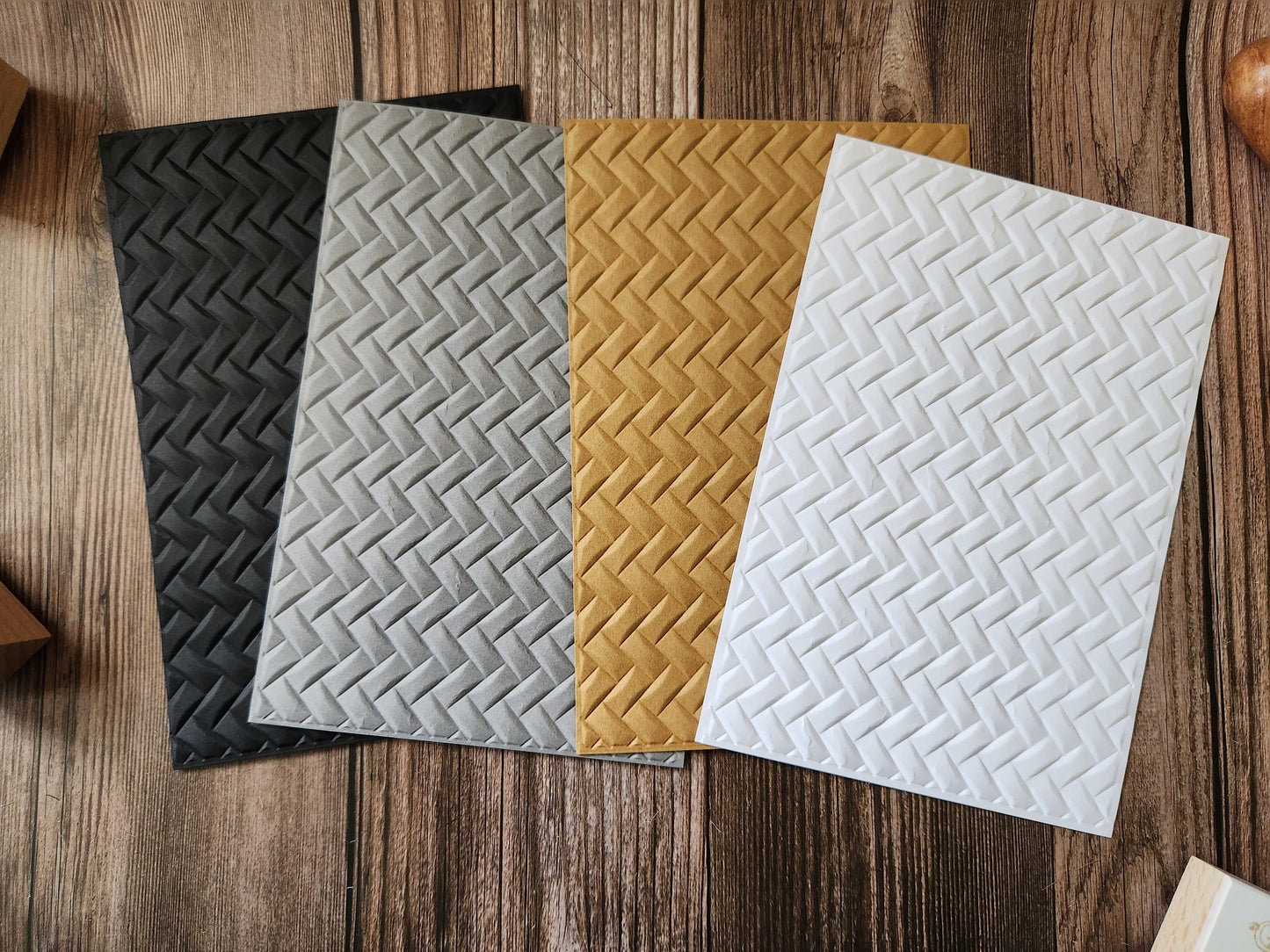 Basket Weave Embossed Paper
