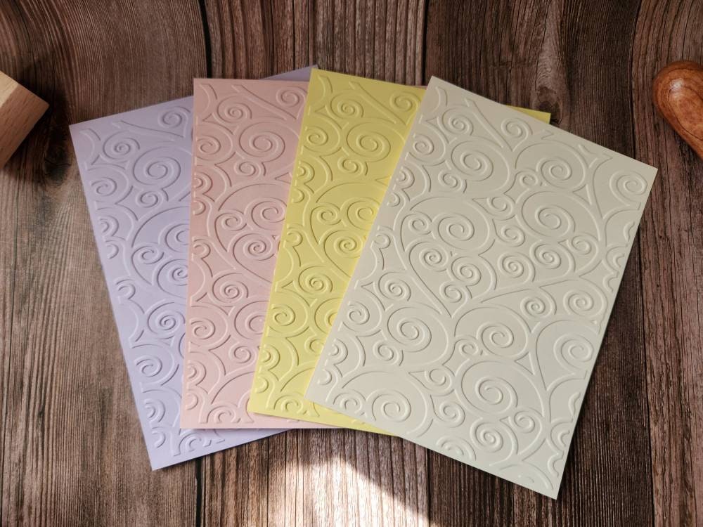 Lace Swirls Embossed Paper