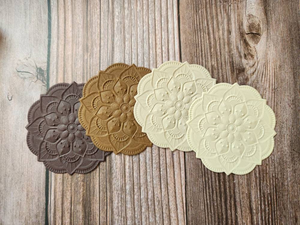 Embossed Mandala Flower Die Cut
