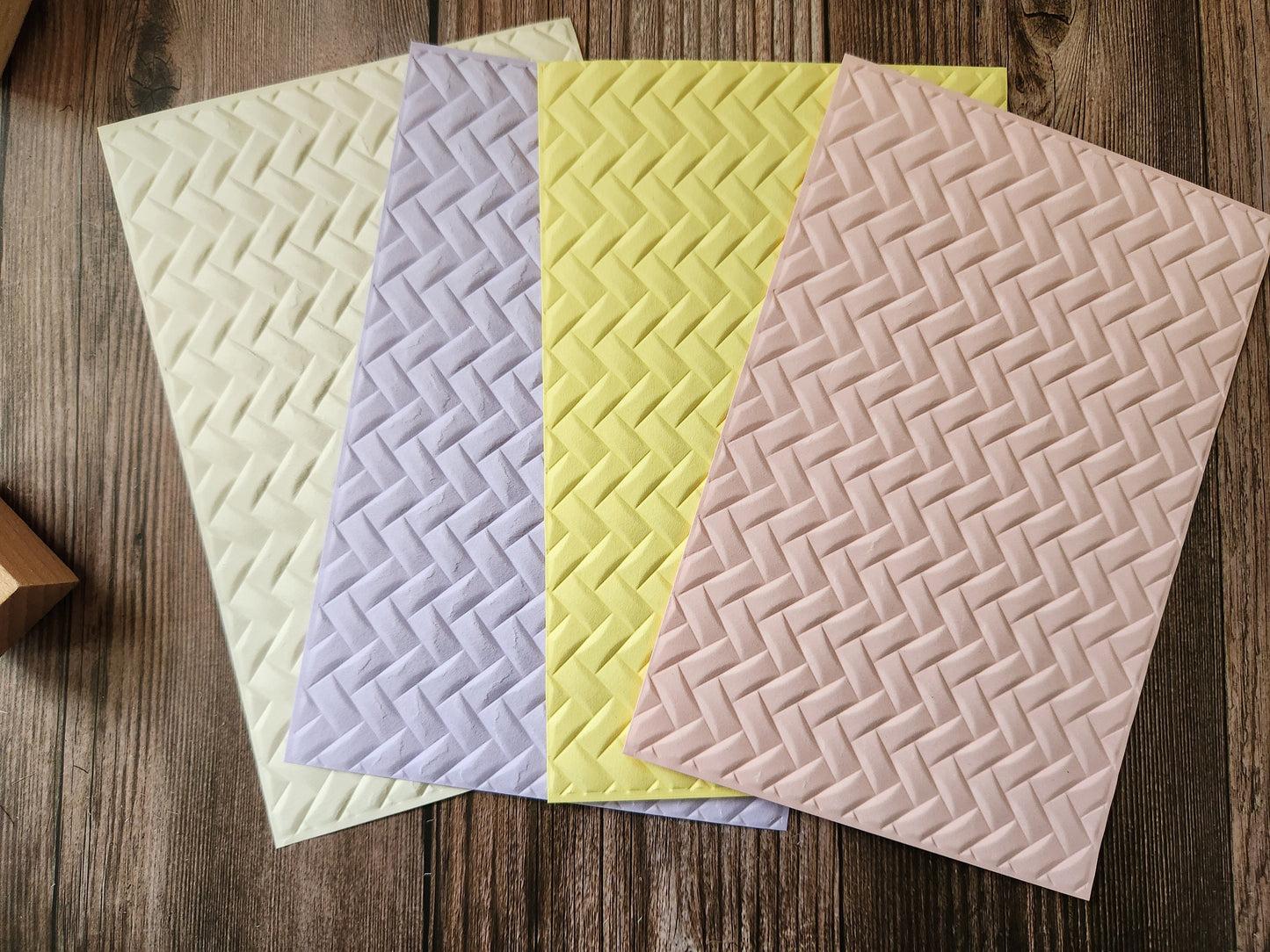 Basket Weave Embossed Paper