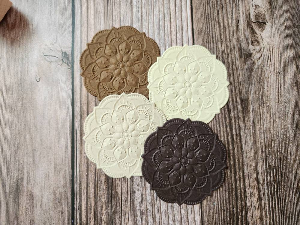 Embossed Mandala Flower Die Cut