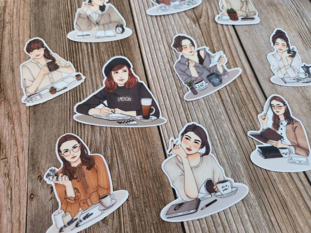 Journal Girls Stickers