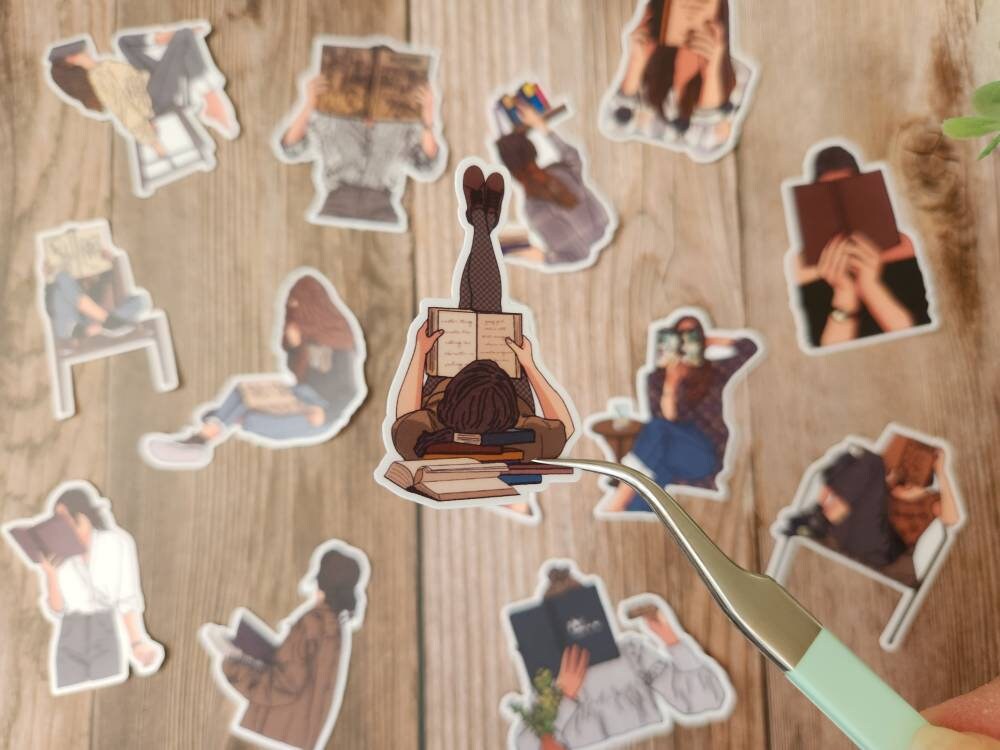 Book Girls Stickers