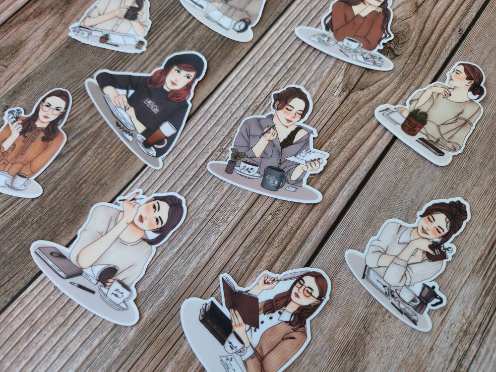 Journal Girls Stickers
