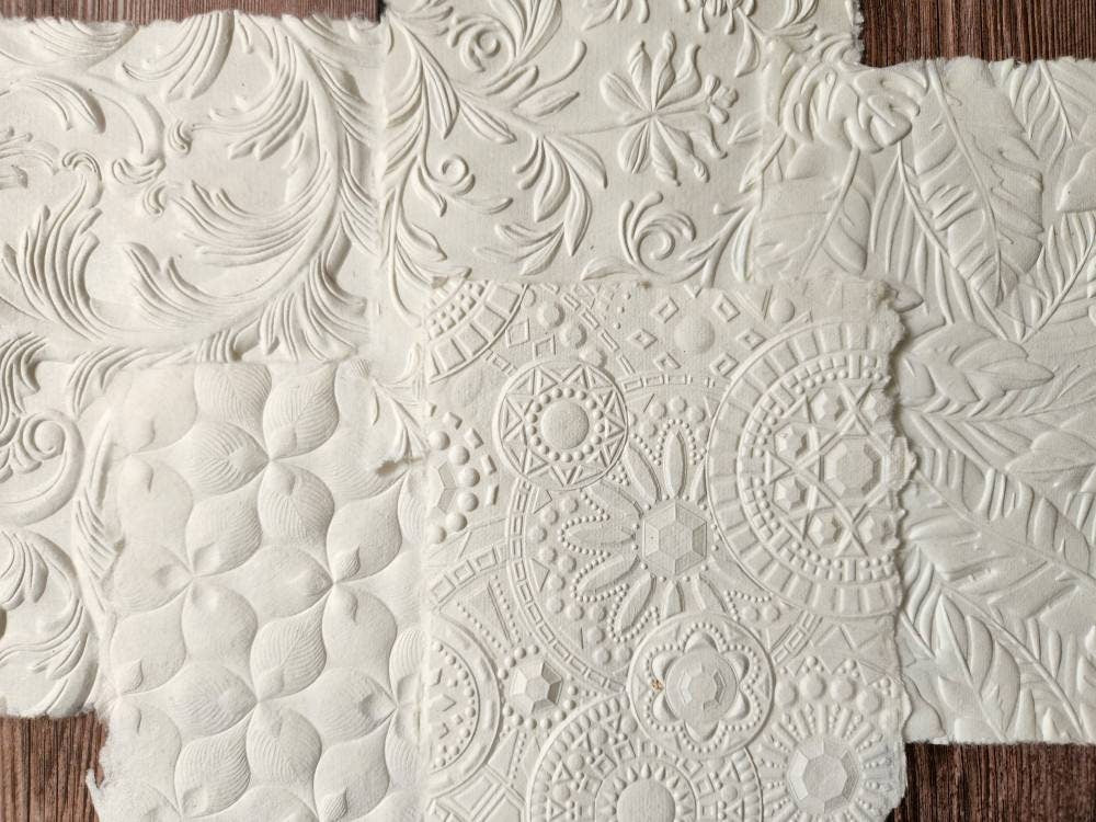 Handmade Cotton Embossed Papers