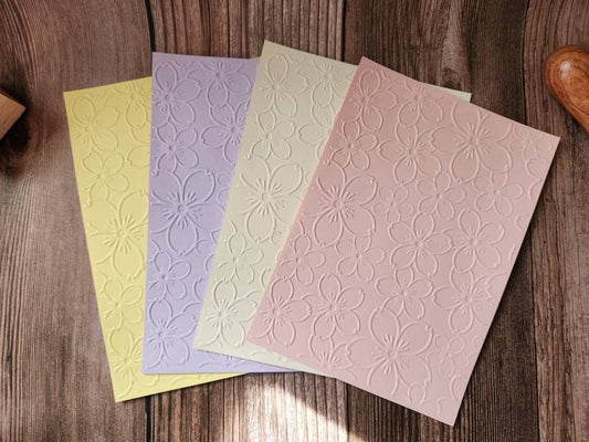 Cherry Blossom Embossed Paper