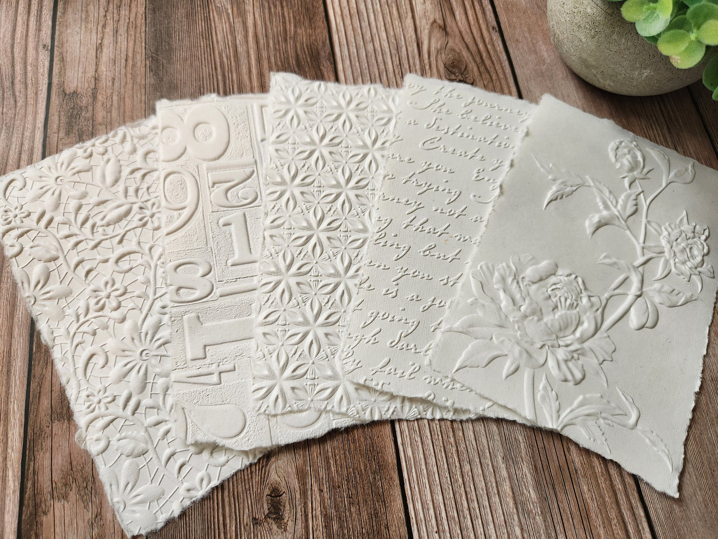 Handmade Cotton Embossed Papers