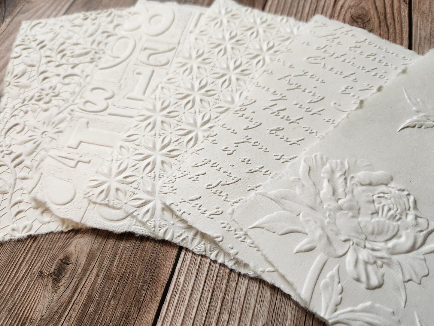 Handmade Cotton Embossed Papers