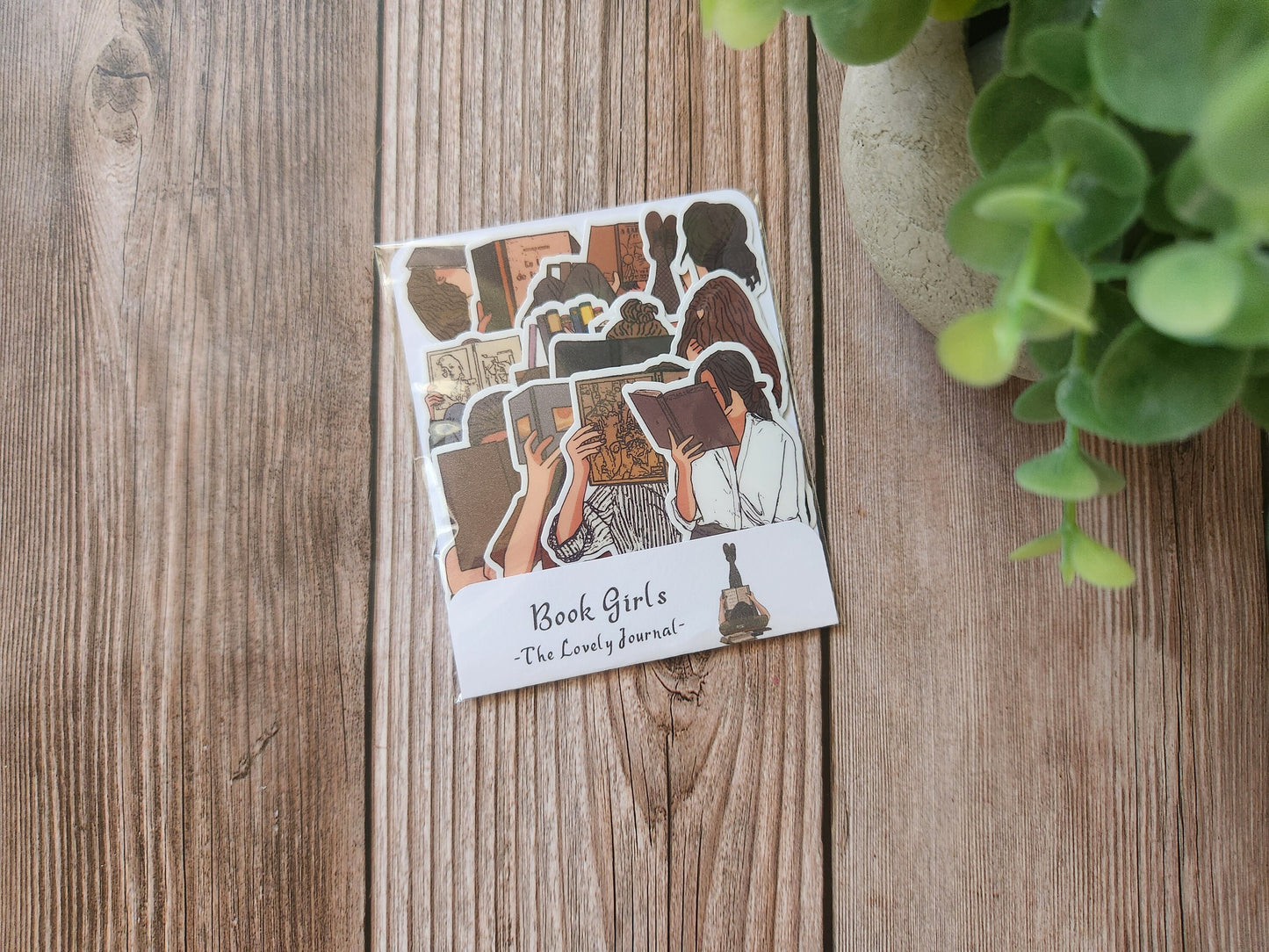 Book Girls Stickers