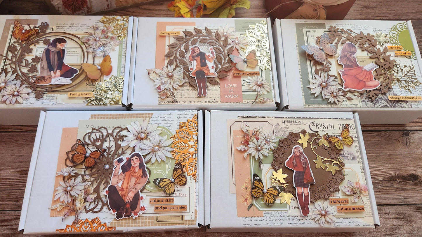 Autumn Dreams Girl Stickers