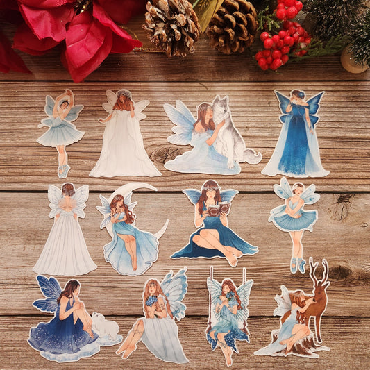 Winter Fairies Girl Stickers