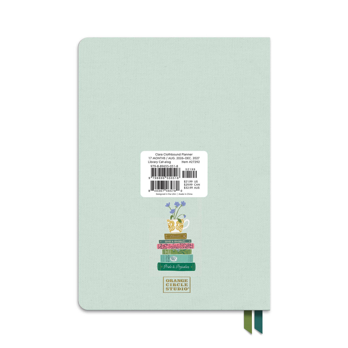 2027 Library Cat-alog Clara Clothbound Planner