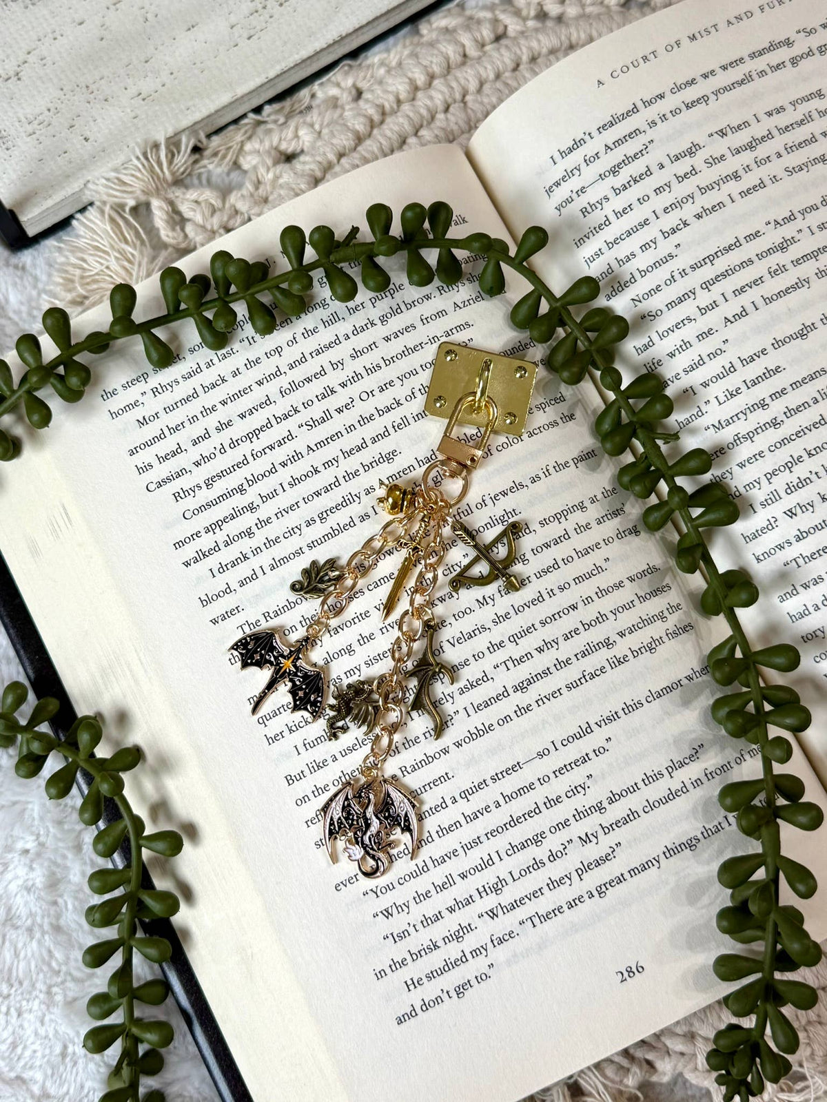 Dragon Fantasy Kindle Phone Charm - Kindle Charm