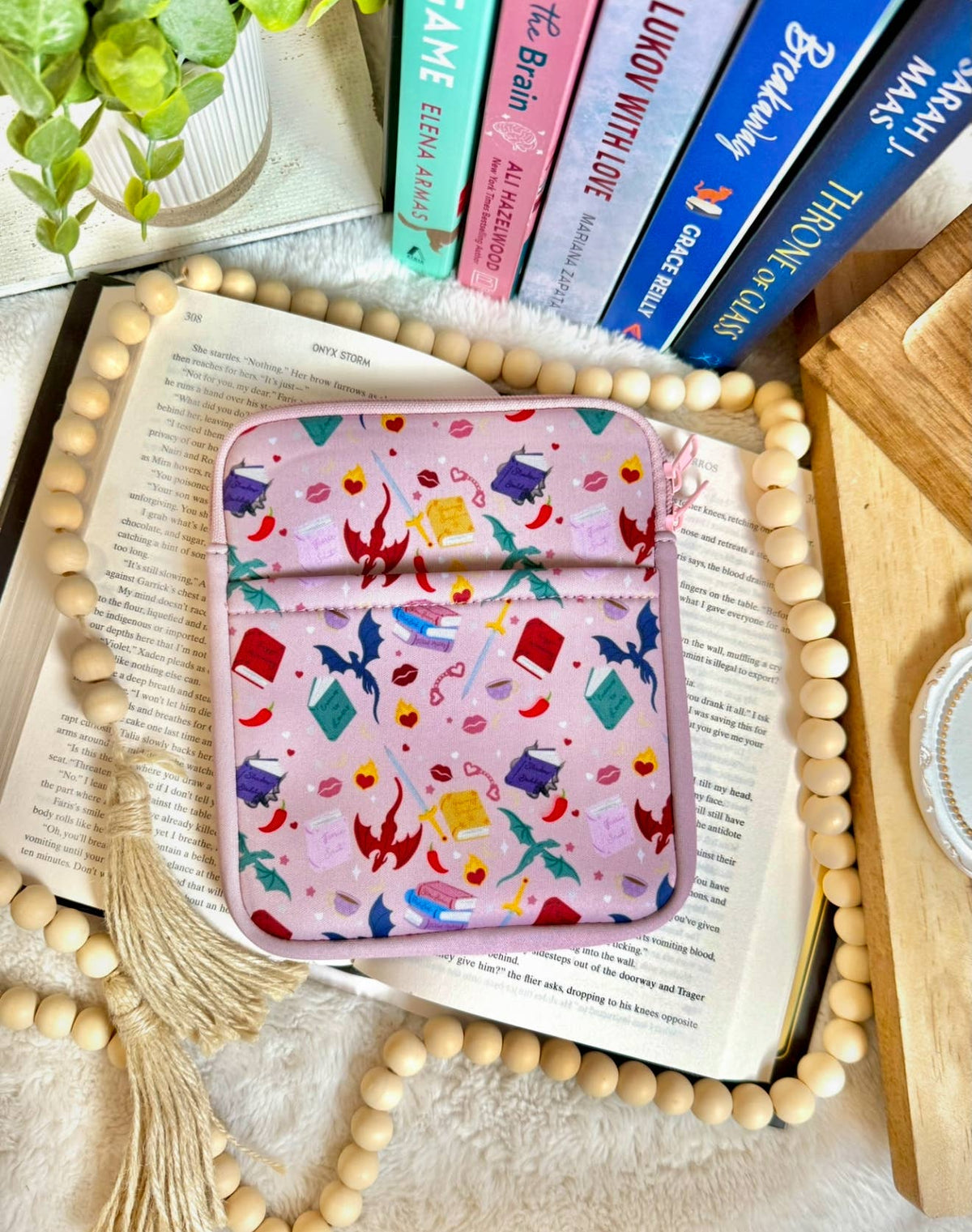 Pink Dragon Kindle Sleeve | Kindle Sleeve | Kindle Storage