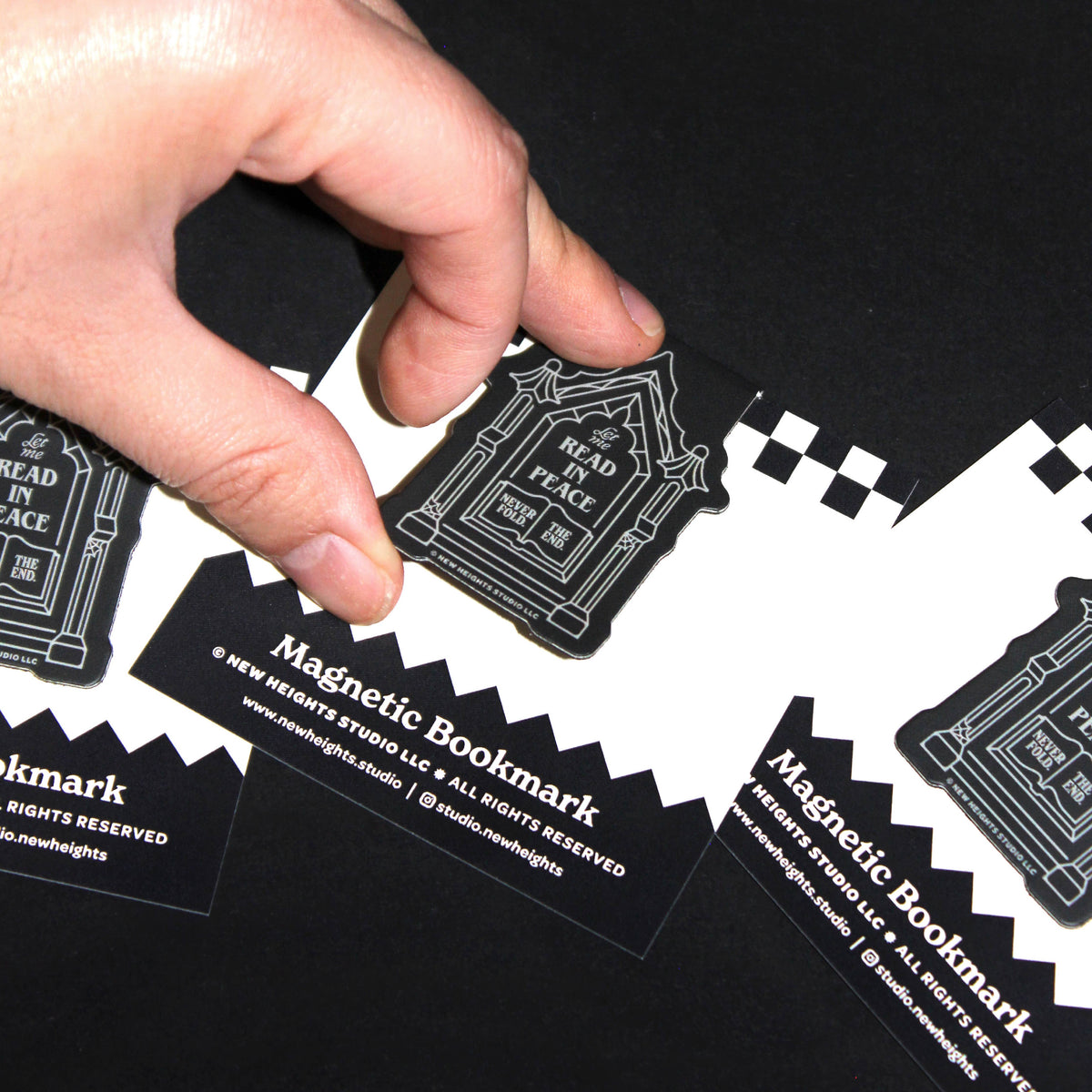 "Read In Peace (R.I.P.)" Halloween Spooky Magnetic Bookmark