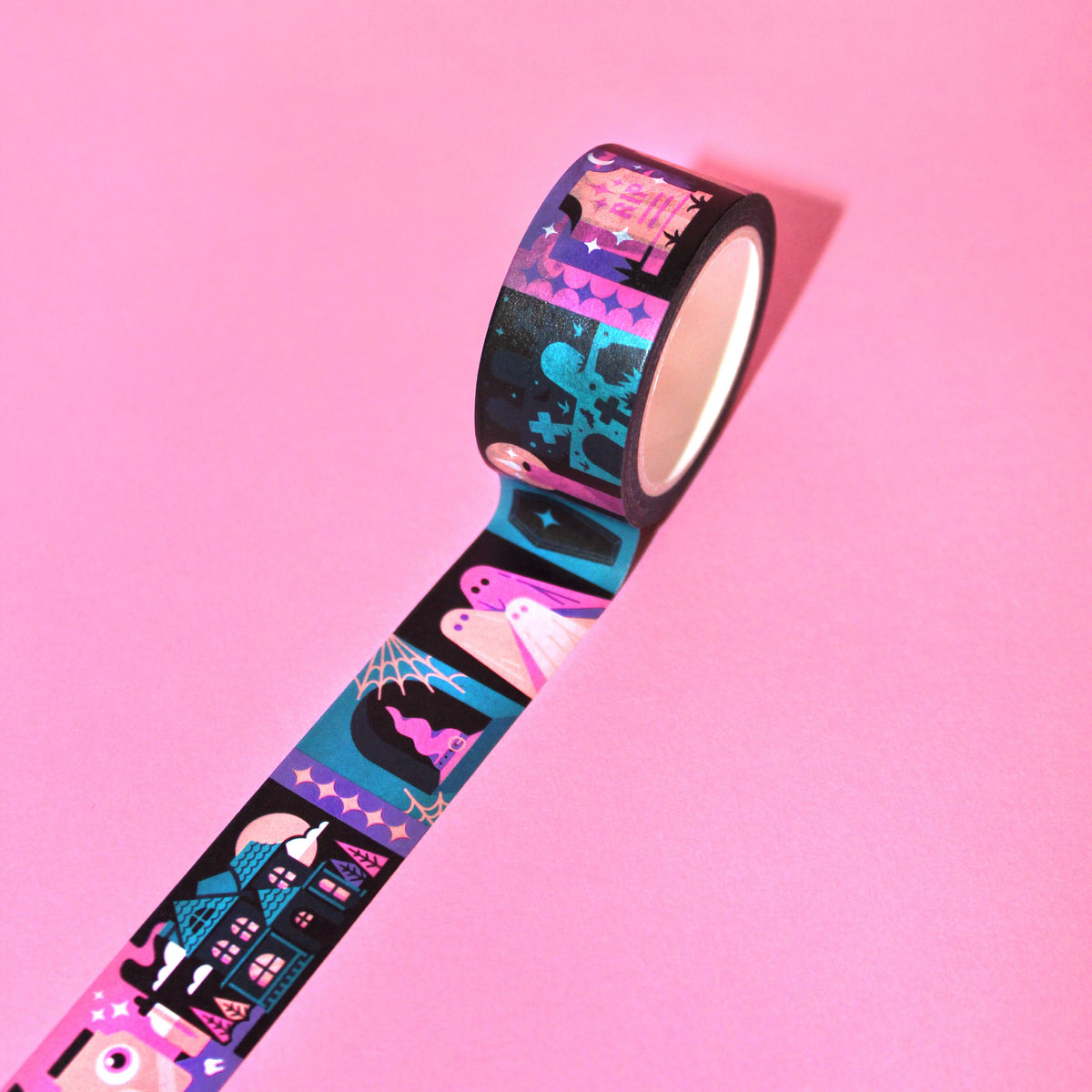 "Sinister Sightings" Spooky Halloween Washi Tape (20mm/10m)