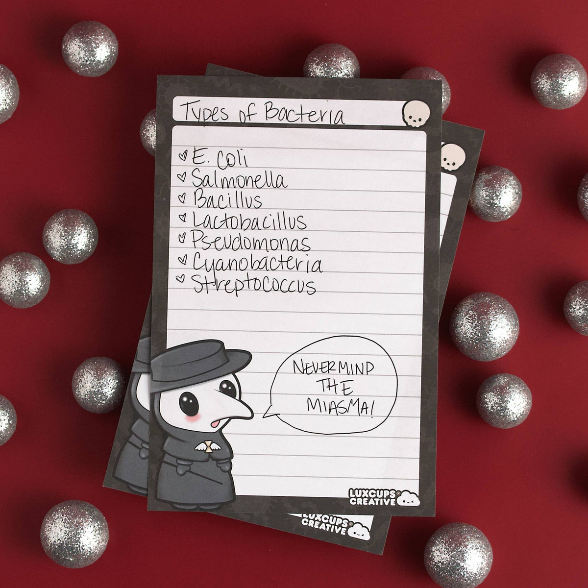 Plague Doctor Notepad (SALE!) - 50-Page | 4”x6” | A6 | Lined