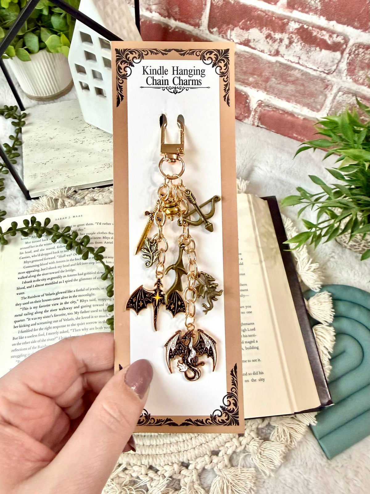 Dragon Fantasy Kindle Phone Charm - Kindle Charm