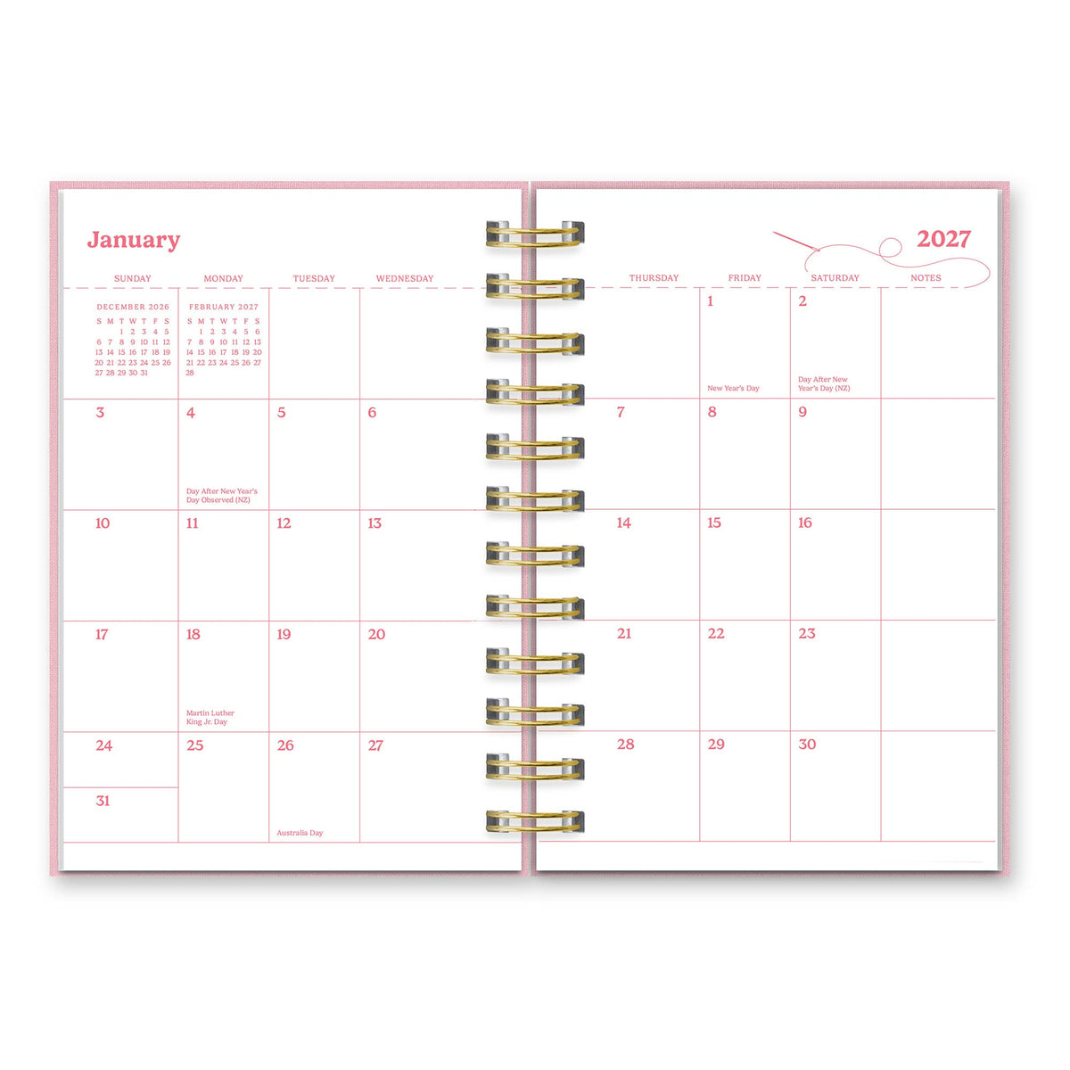 2027 Berry Bliss Emery Pocket Spiral Planner