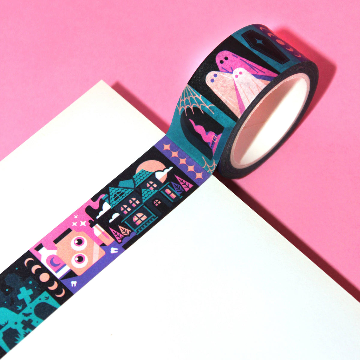 "Sinister Sightings" Spooky Halloween Washi Tape (20mm/10m)