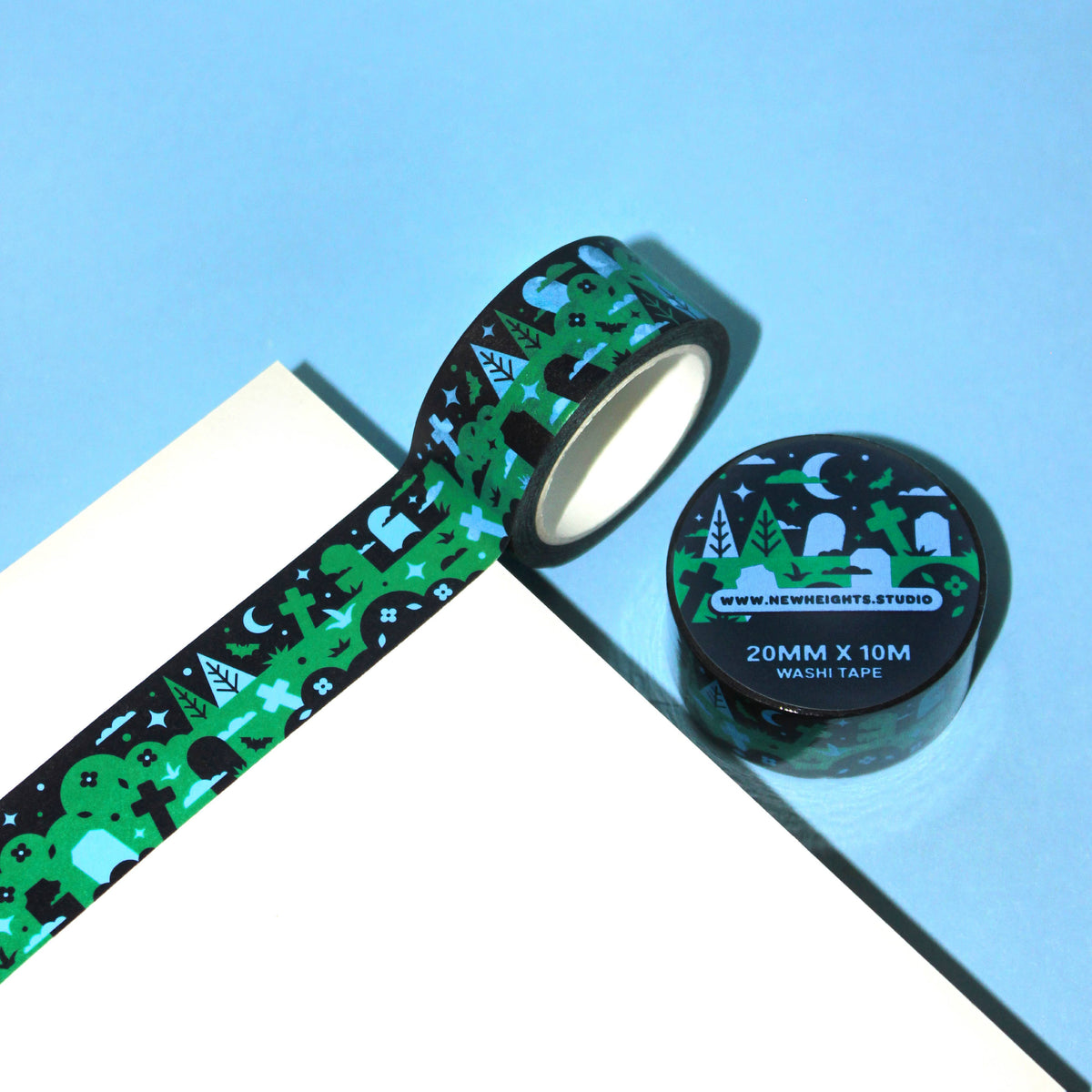 "Grim Graves" Spooky Halloween Washi Tape (20mm/10m)