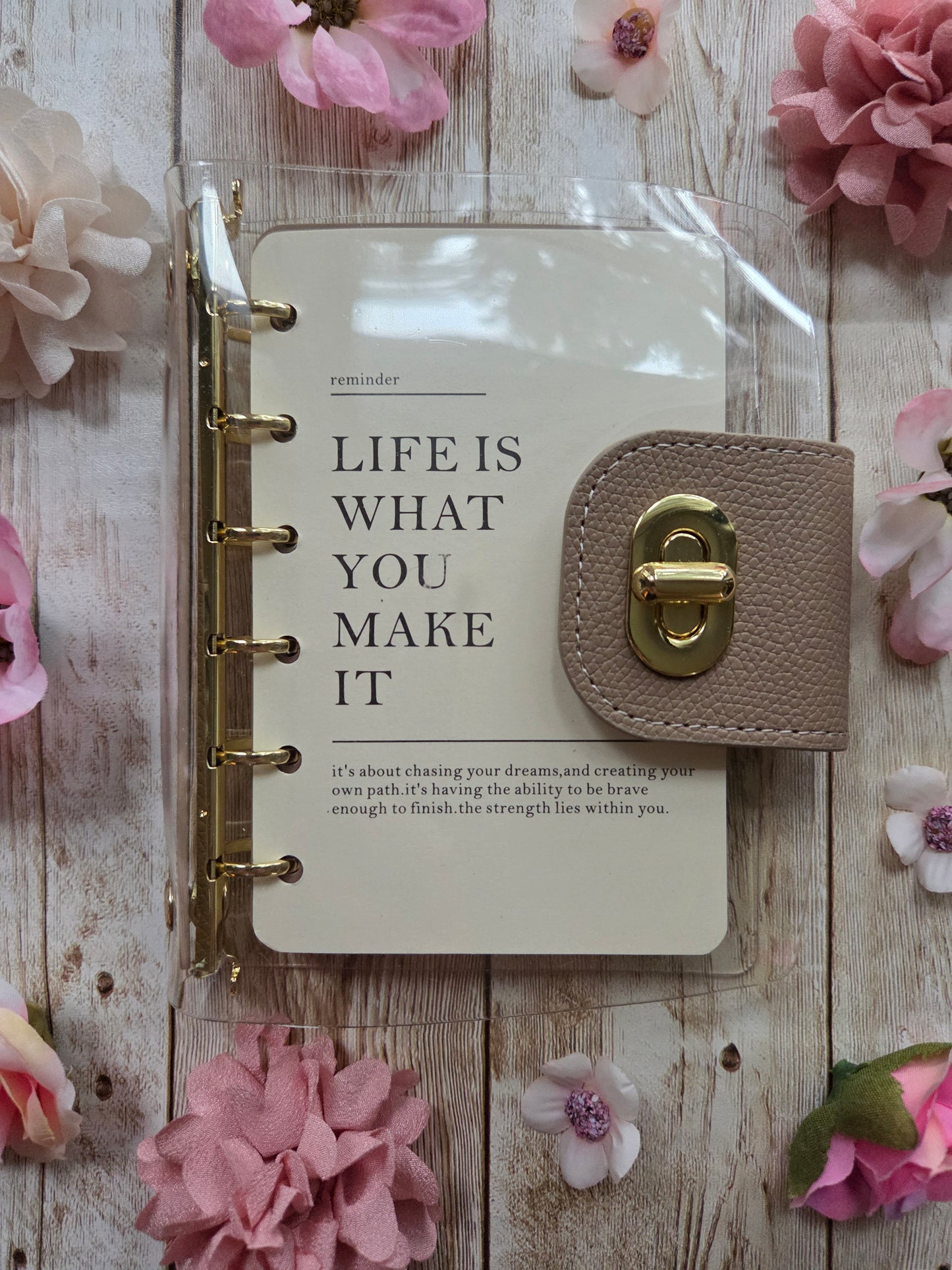 Mini Clear Loose Leaf Journal