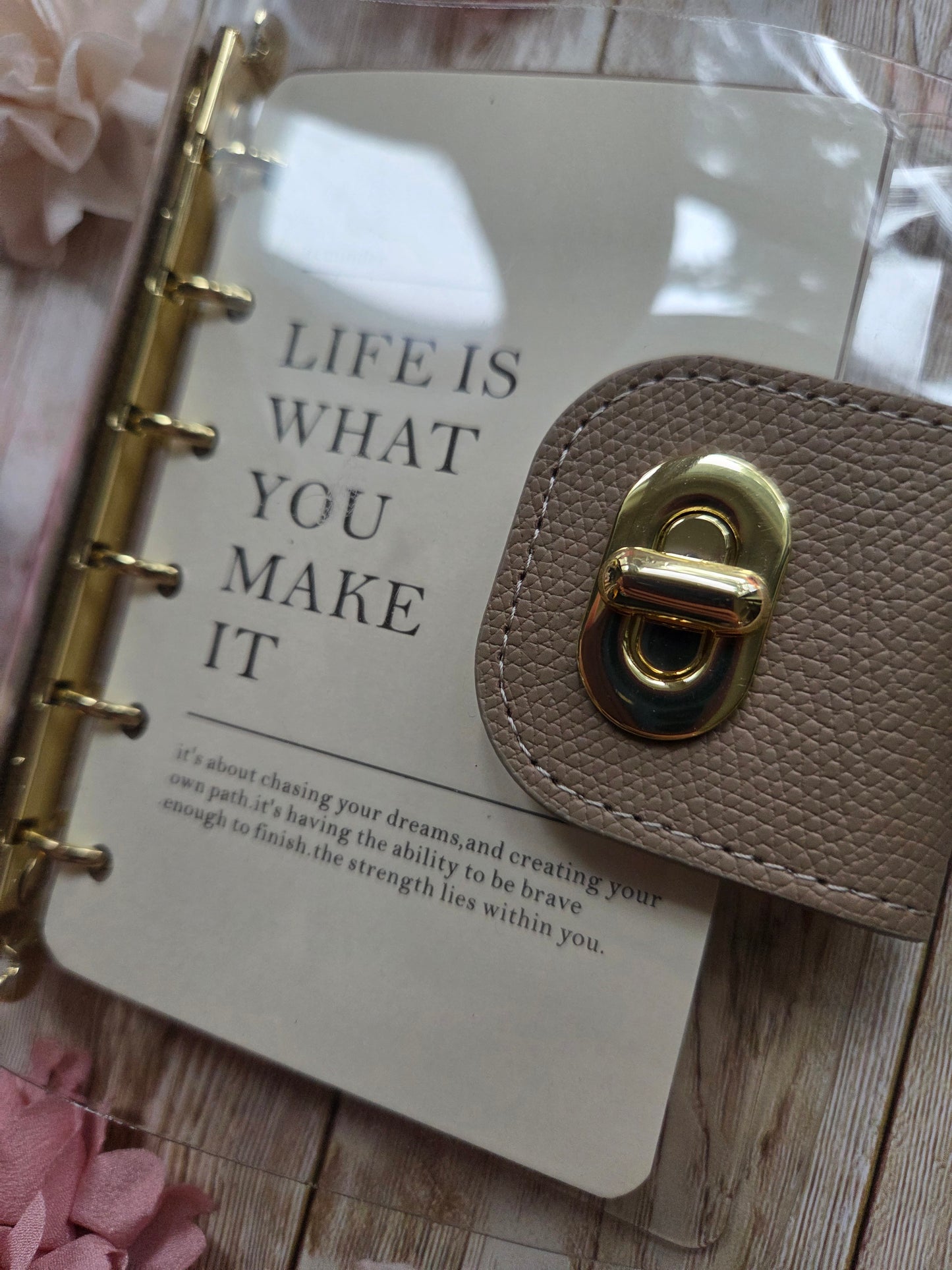 Mini Clear Loose Leaf Journal