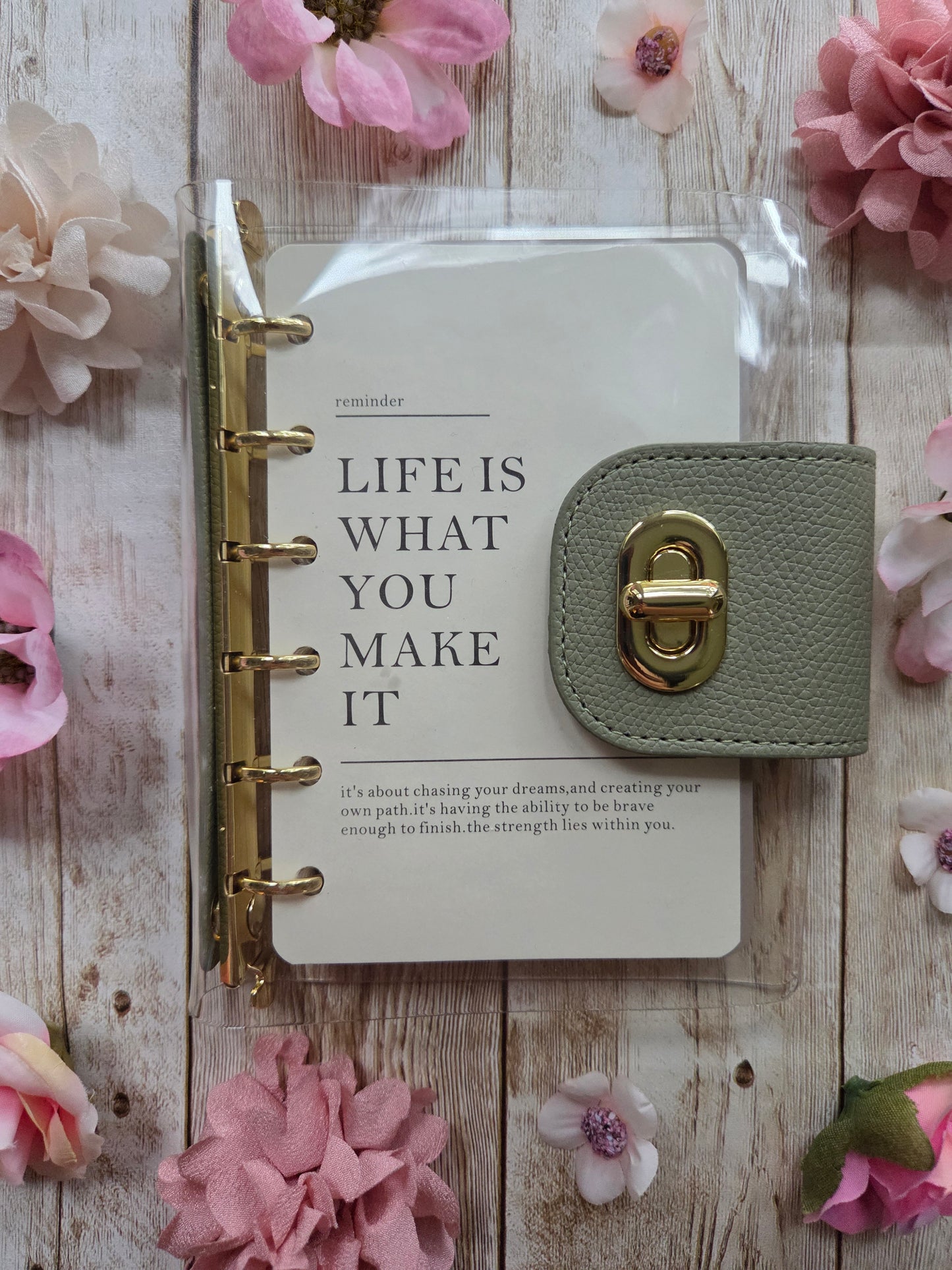 Mini Clear Loose Leaf Journal