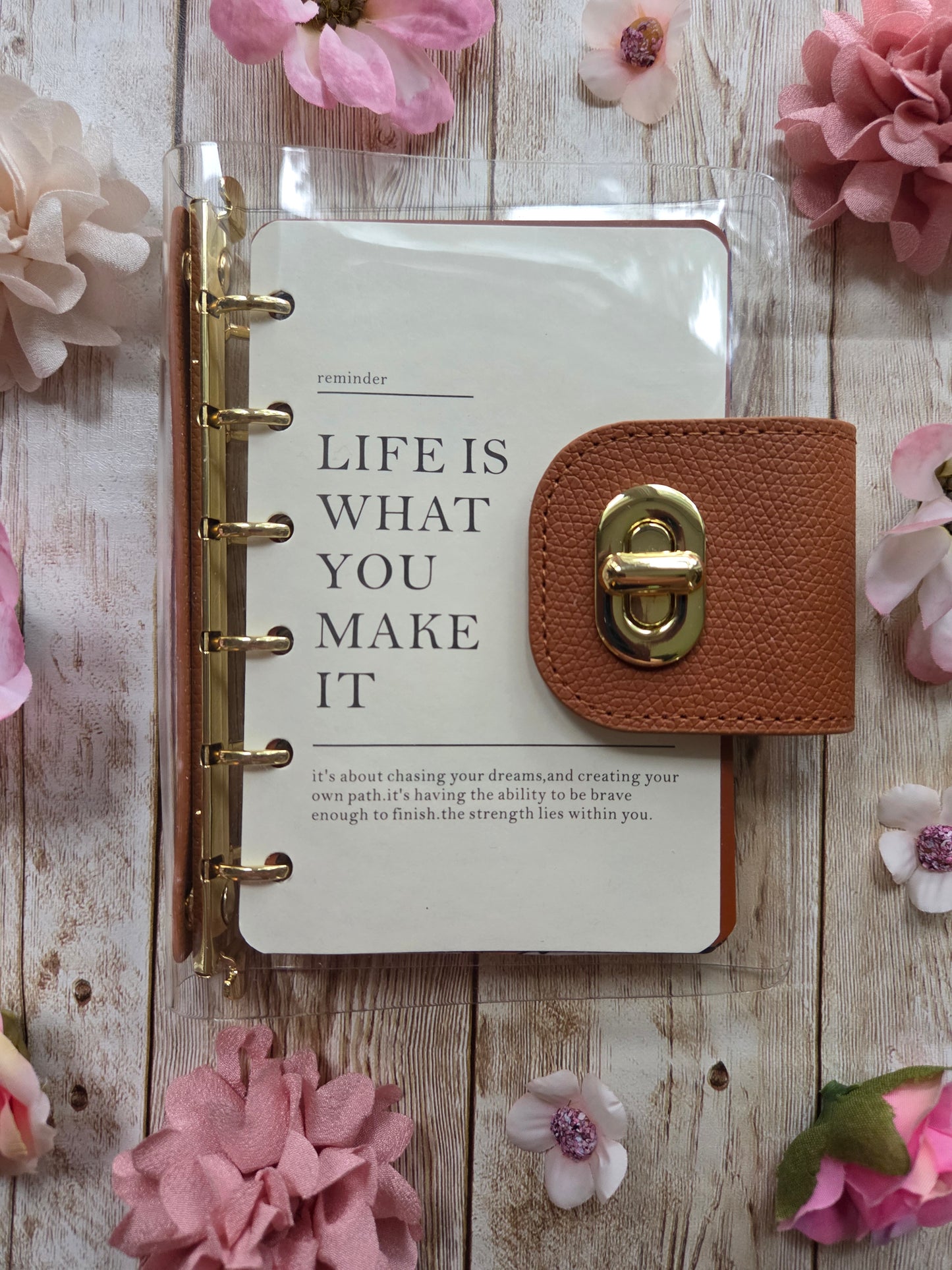 Mini Clear Loose Leaf Journal