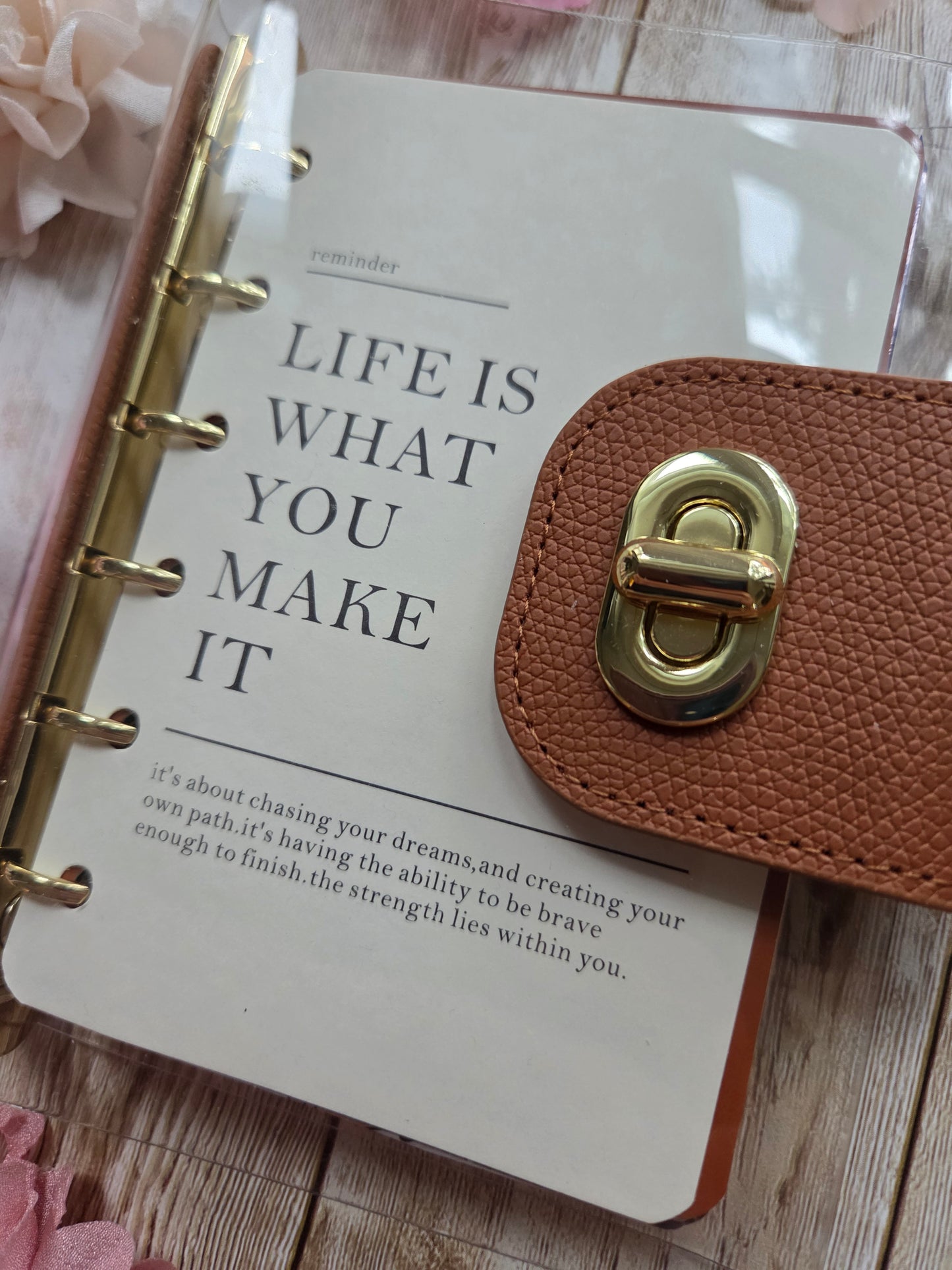 Mini Clear Loose Leaf Journal