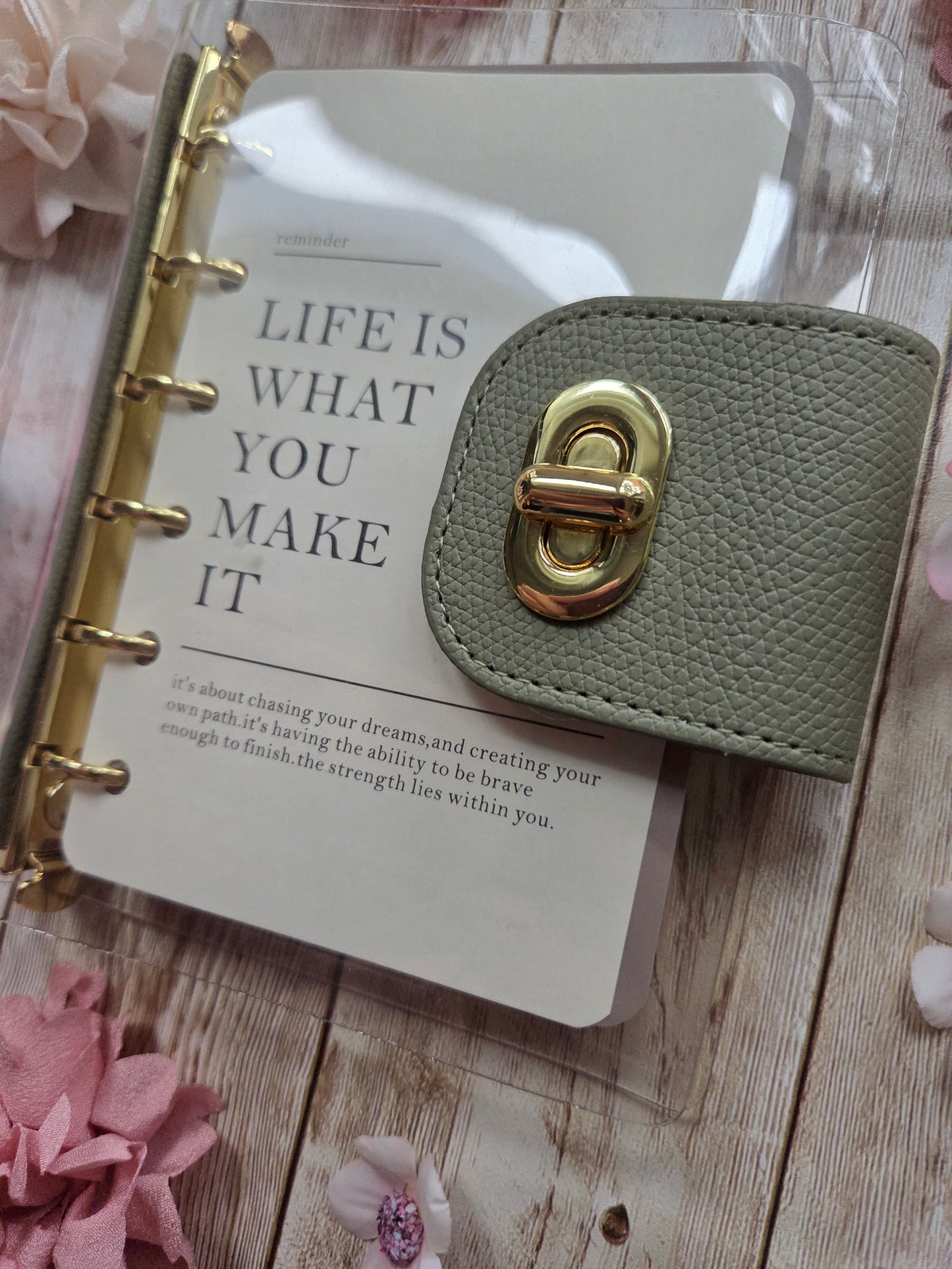 Mini Clear Loose Leaf Journal