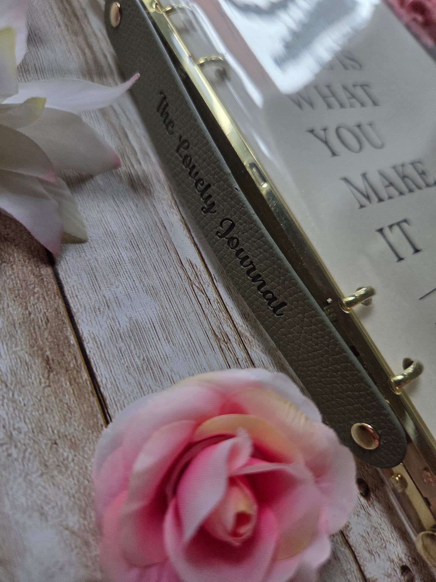 Large Clear Loose Leaf Journal