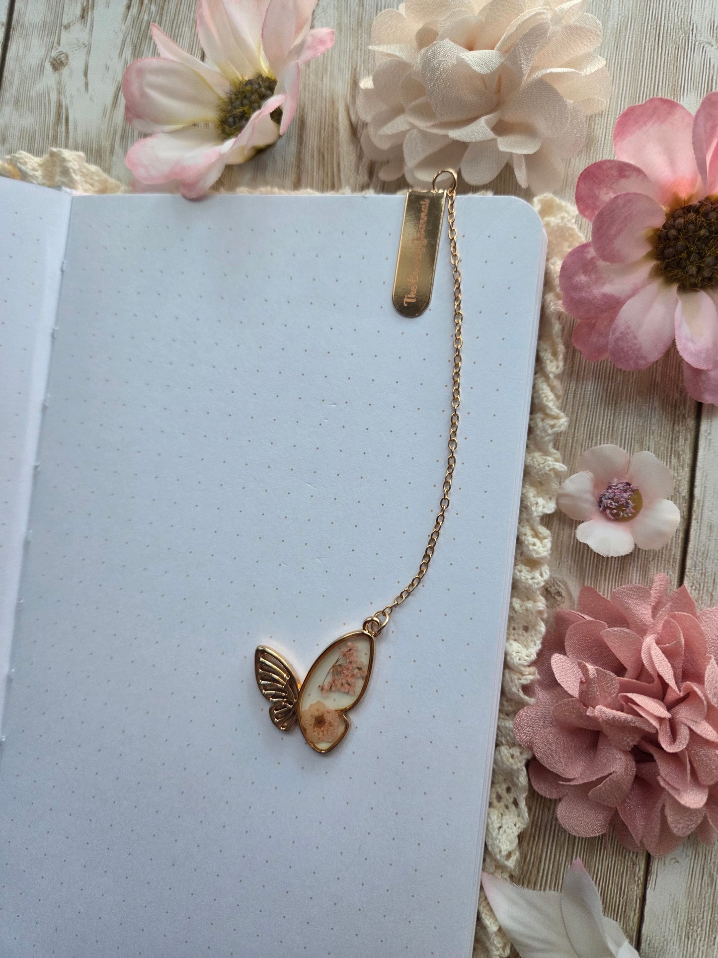 Pink Butterfly Bookmark