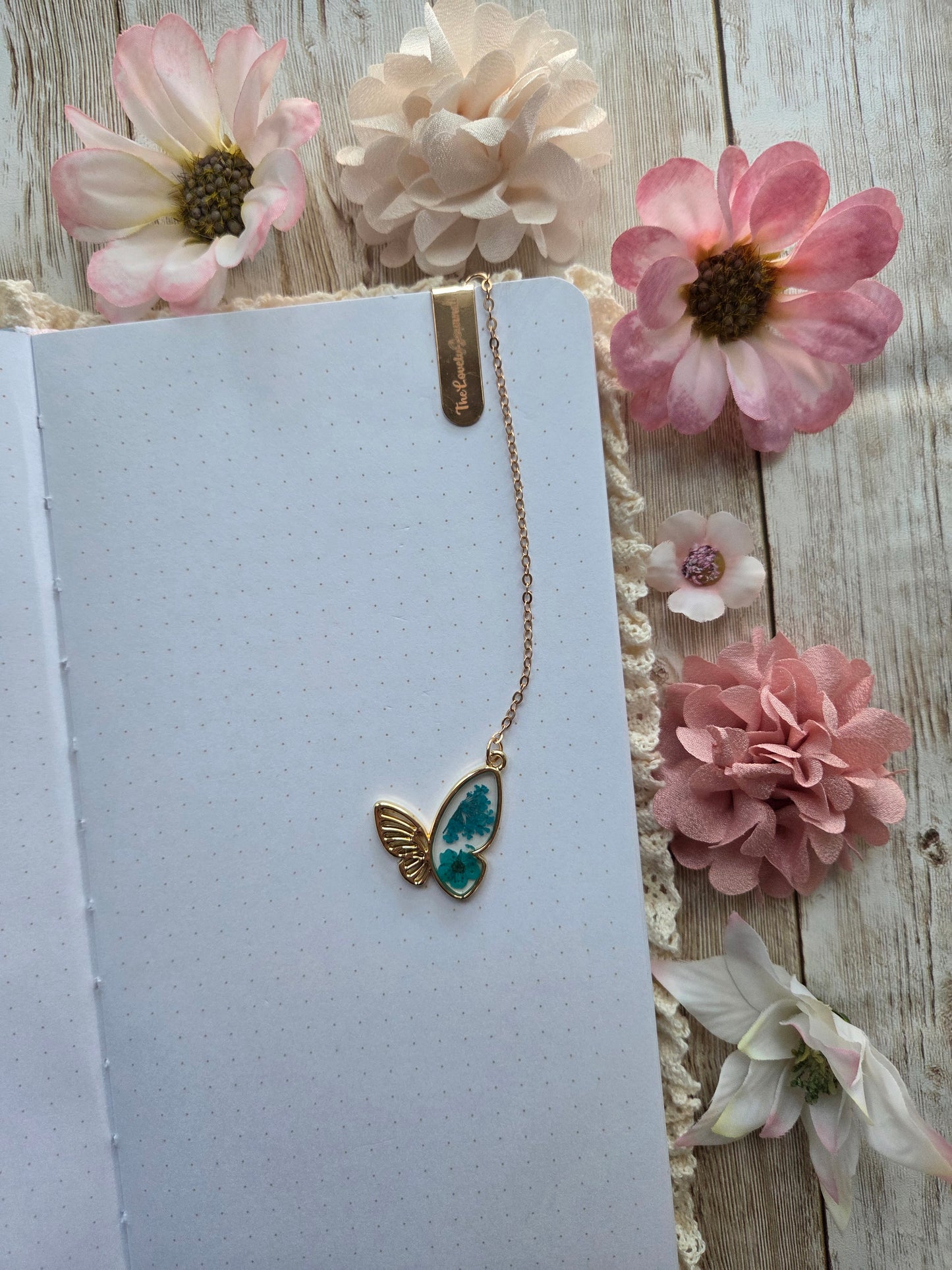 Blue Butterfly Bookmark