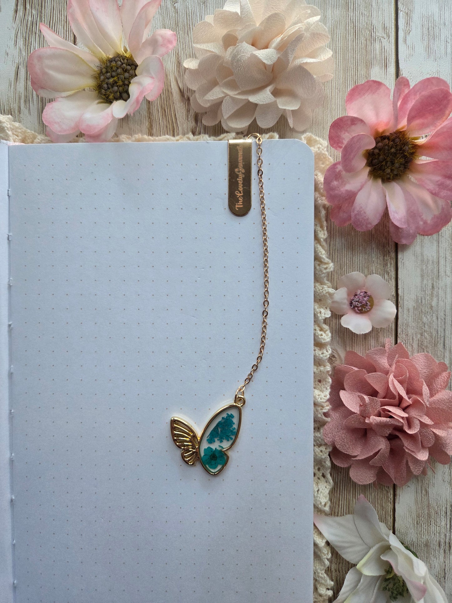 Blue Butterfly Bookmark