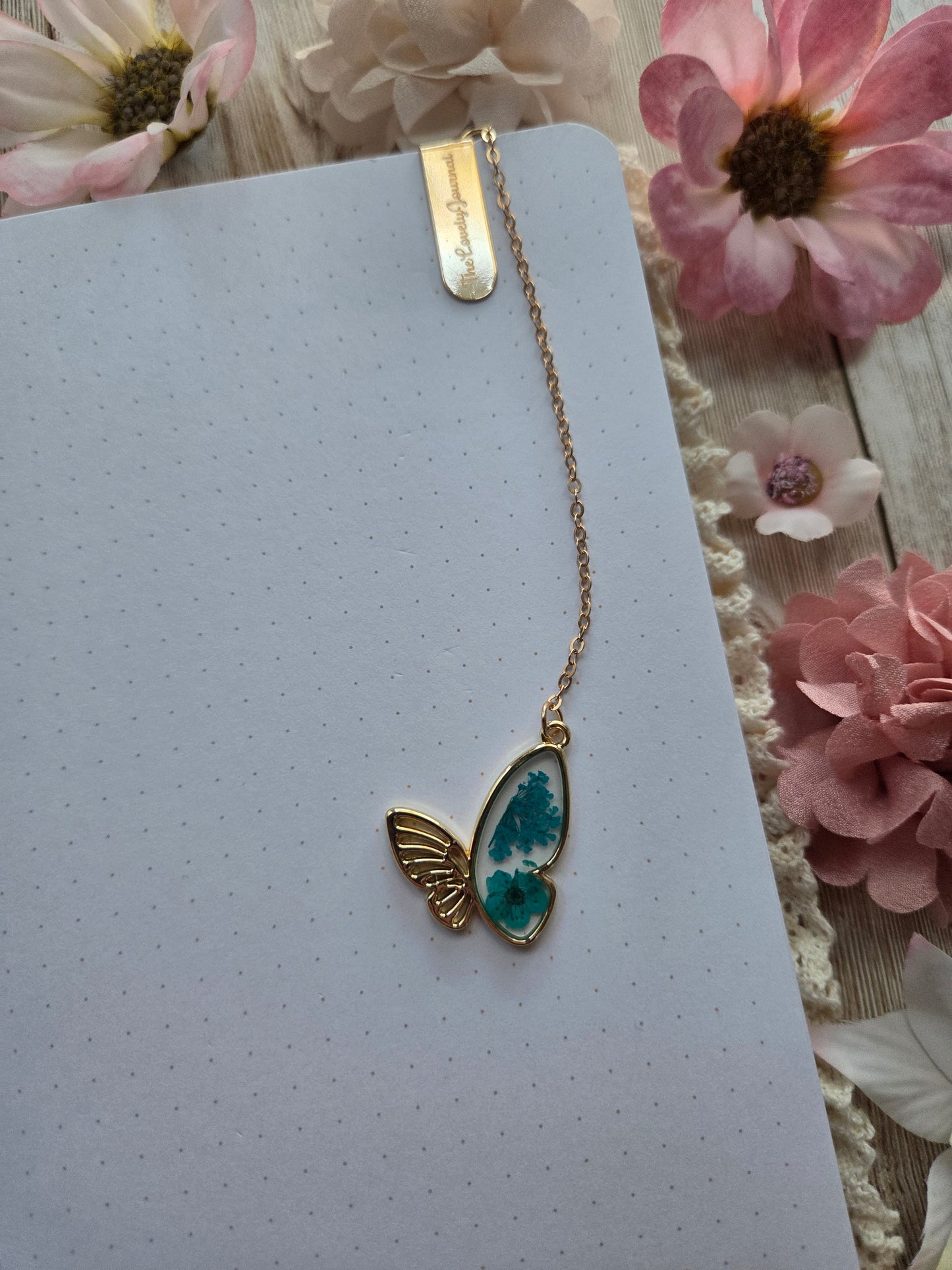 Blue Butterfly Bookmark