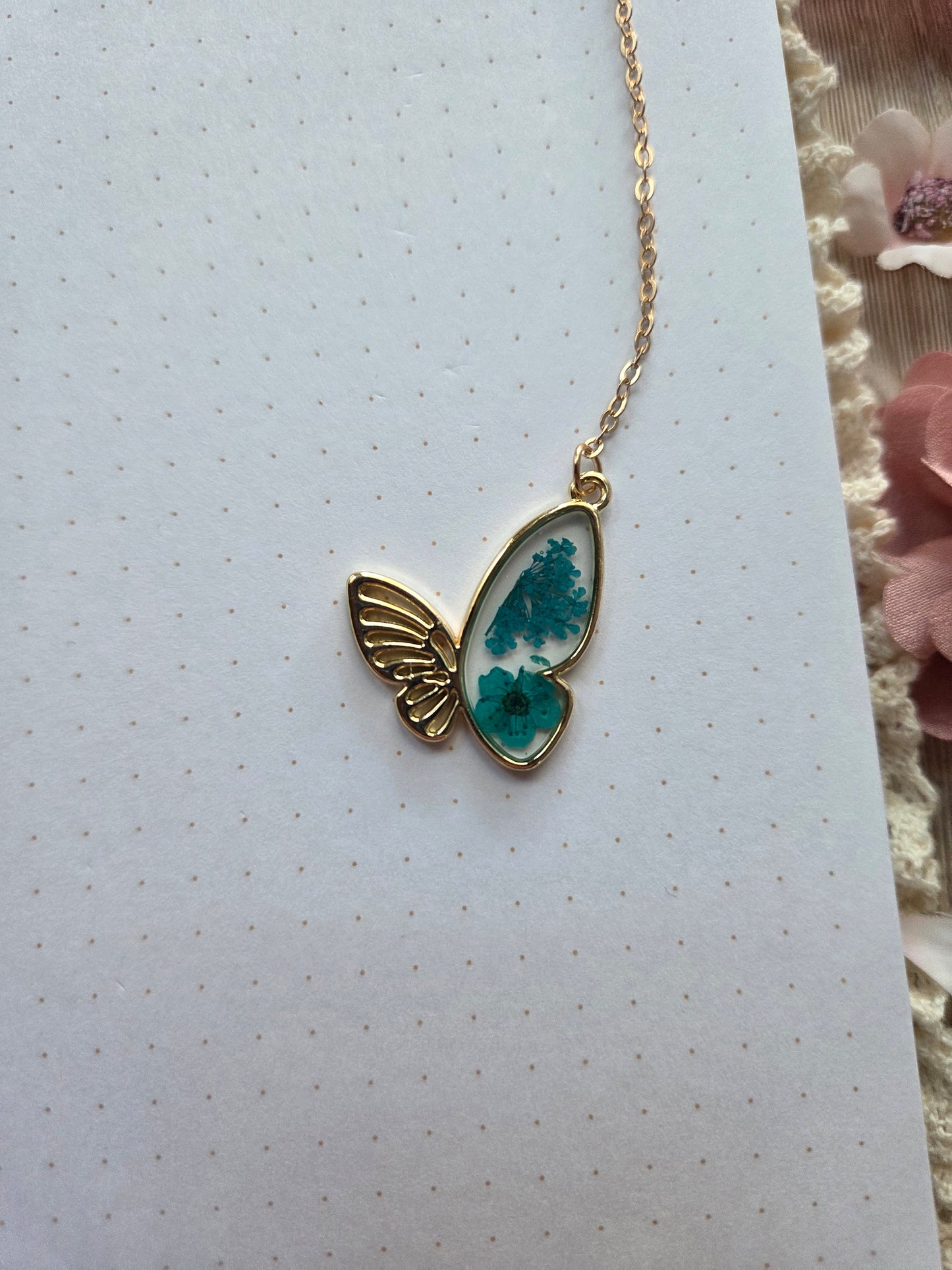 Blue Butterfly Bookmark