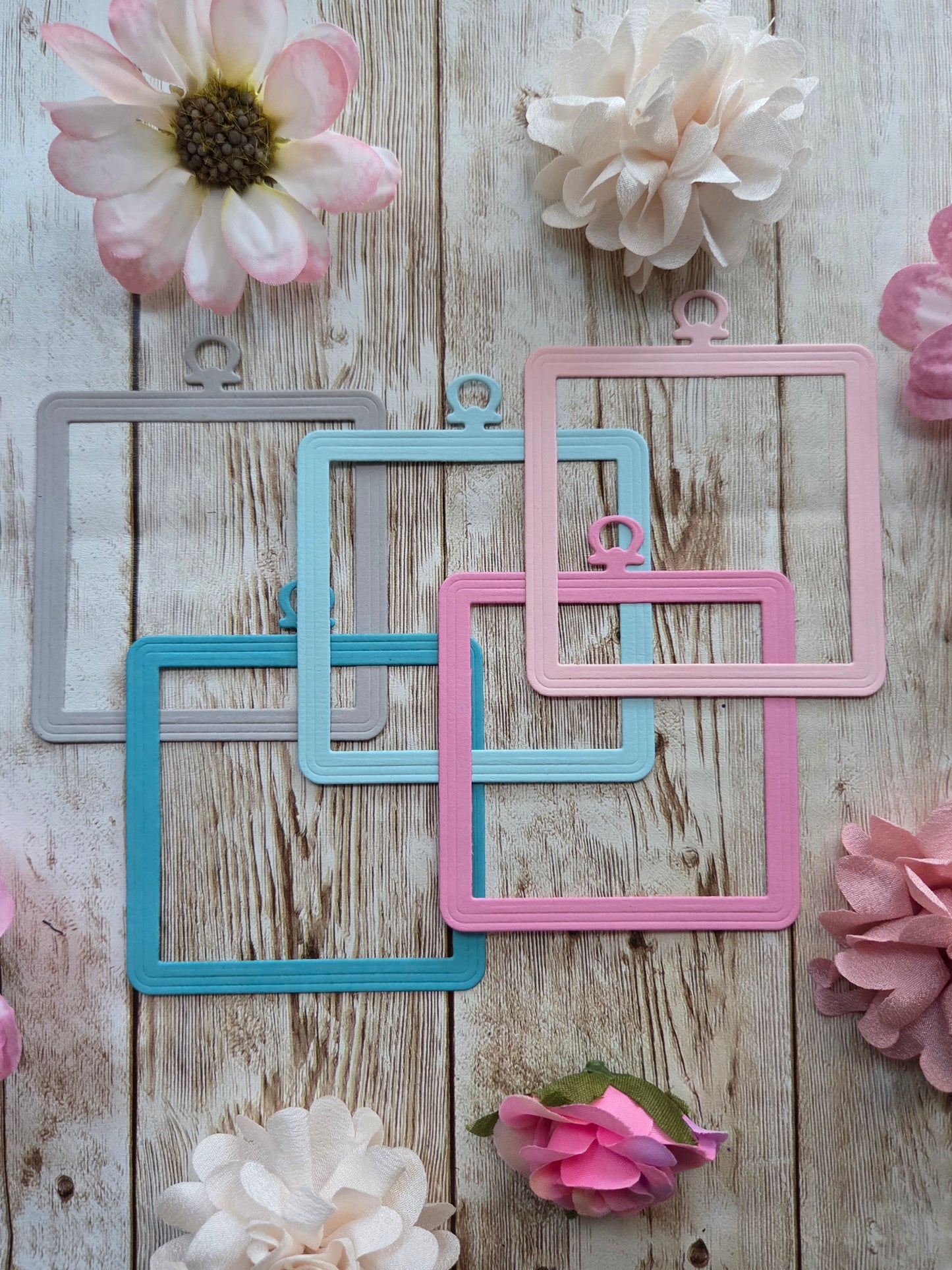 Square Lockets Die Cut Set