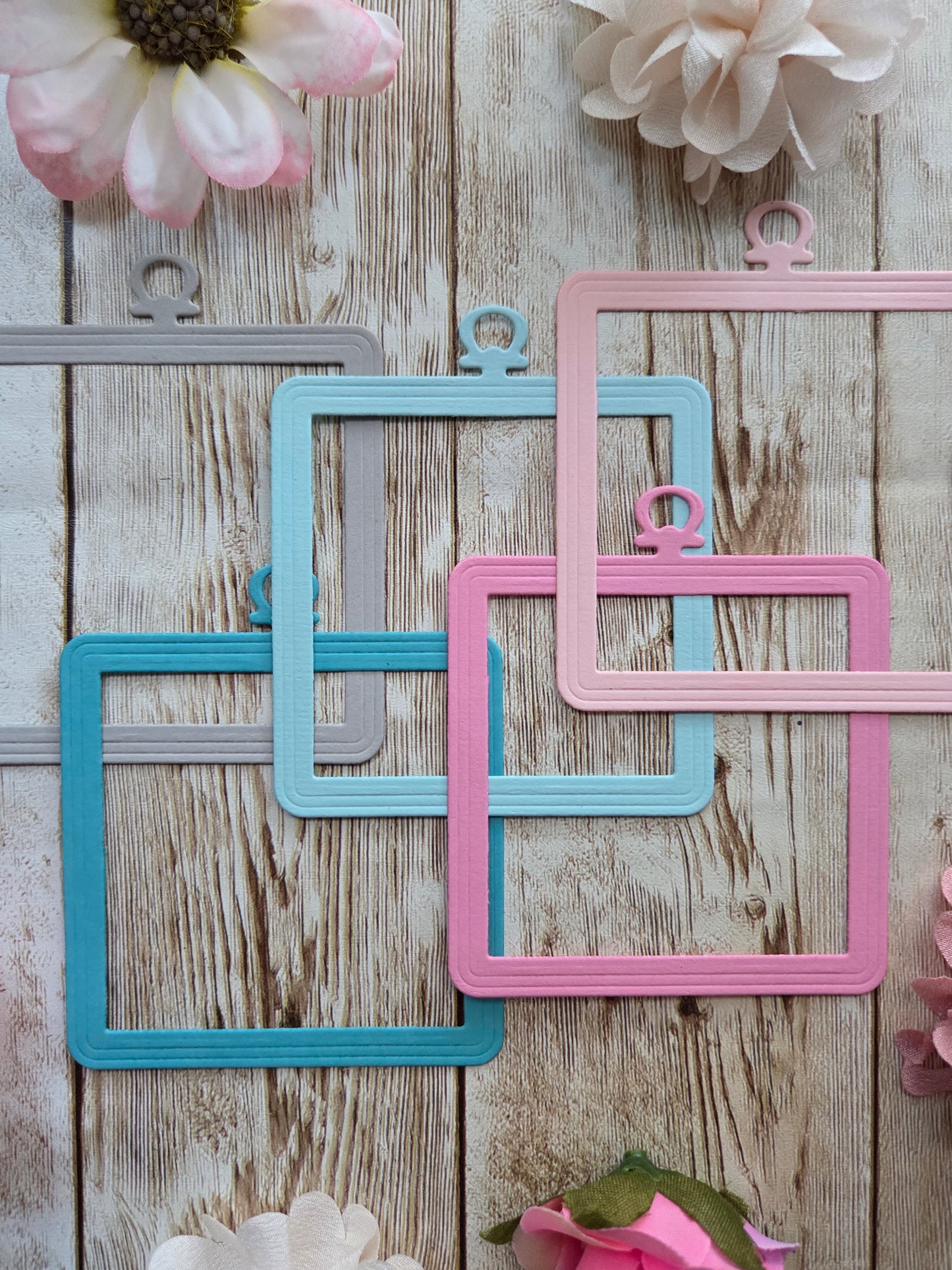 Square Lockets Die Cut Set