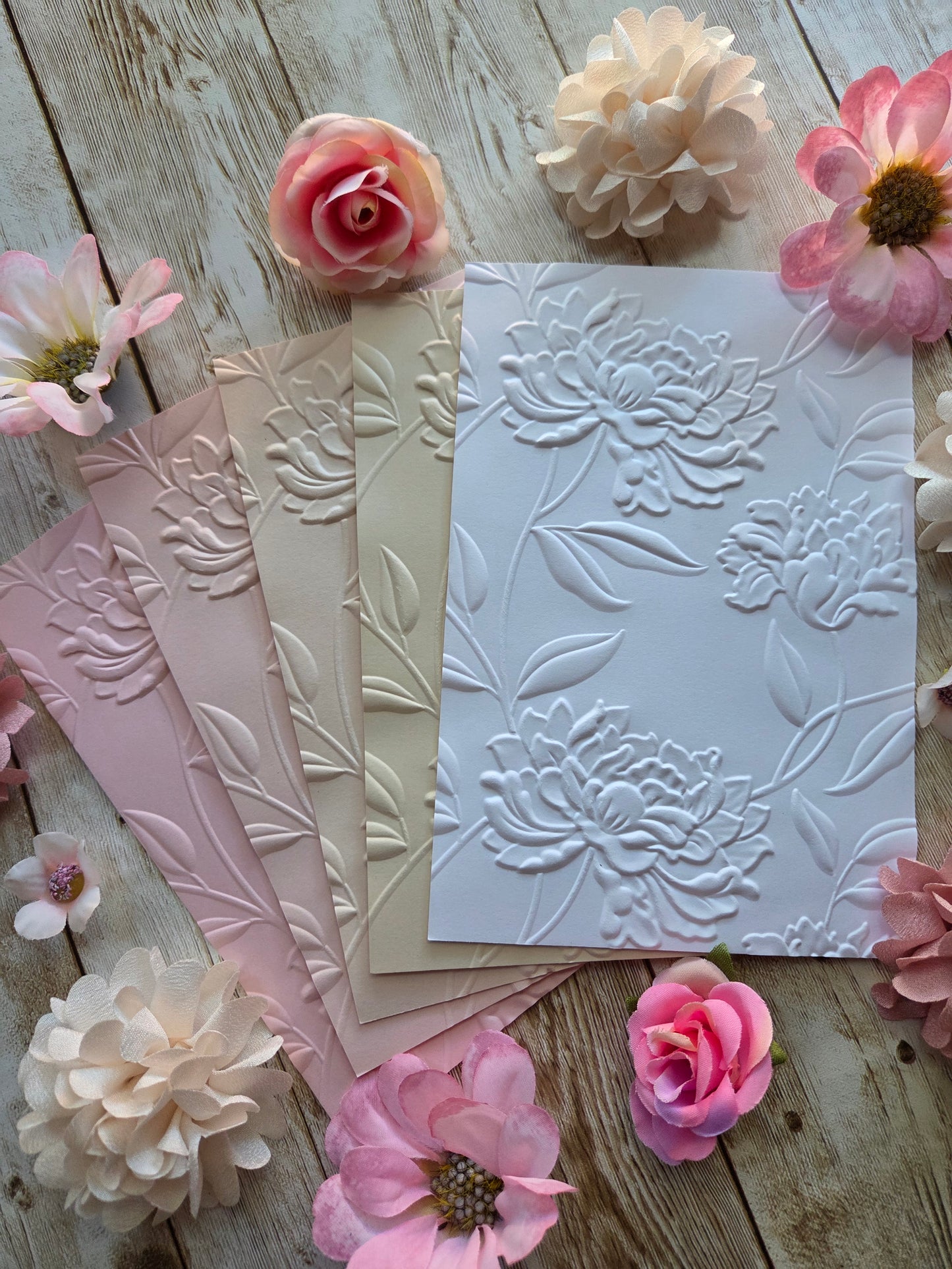 Bloom Embossed Paper Set