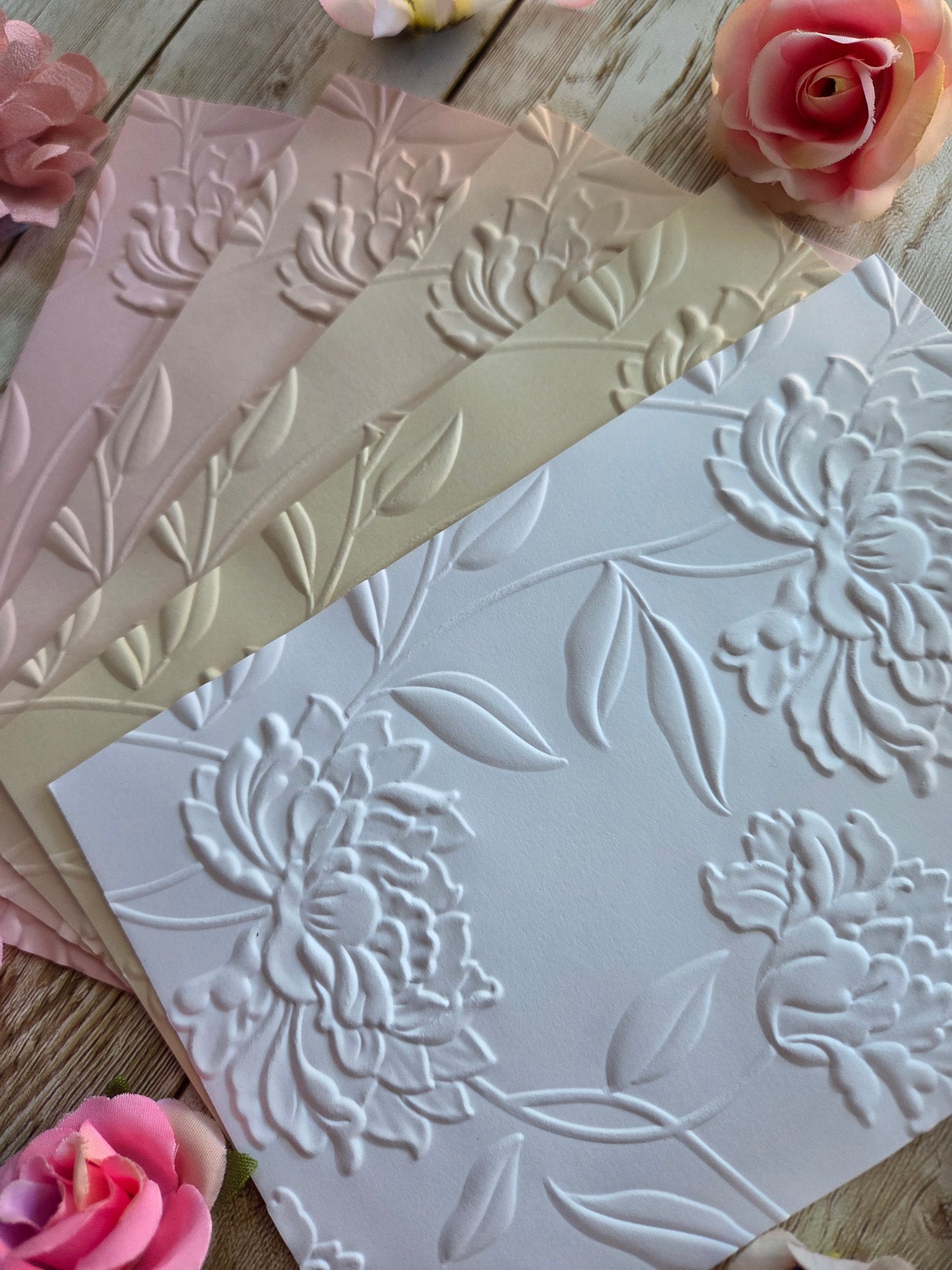 Bloom Embossed Paper Set