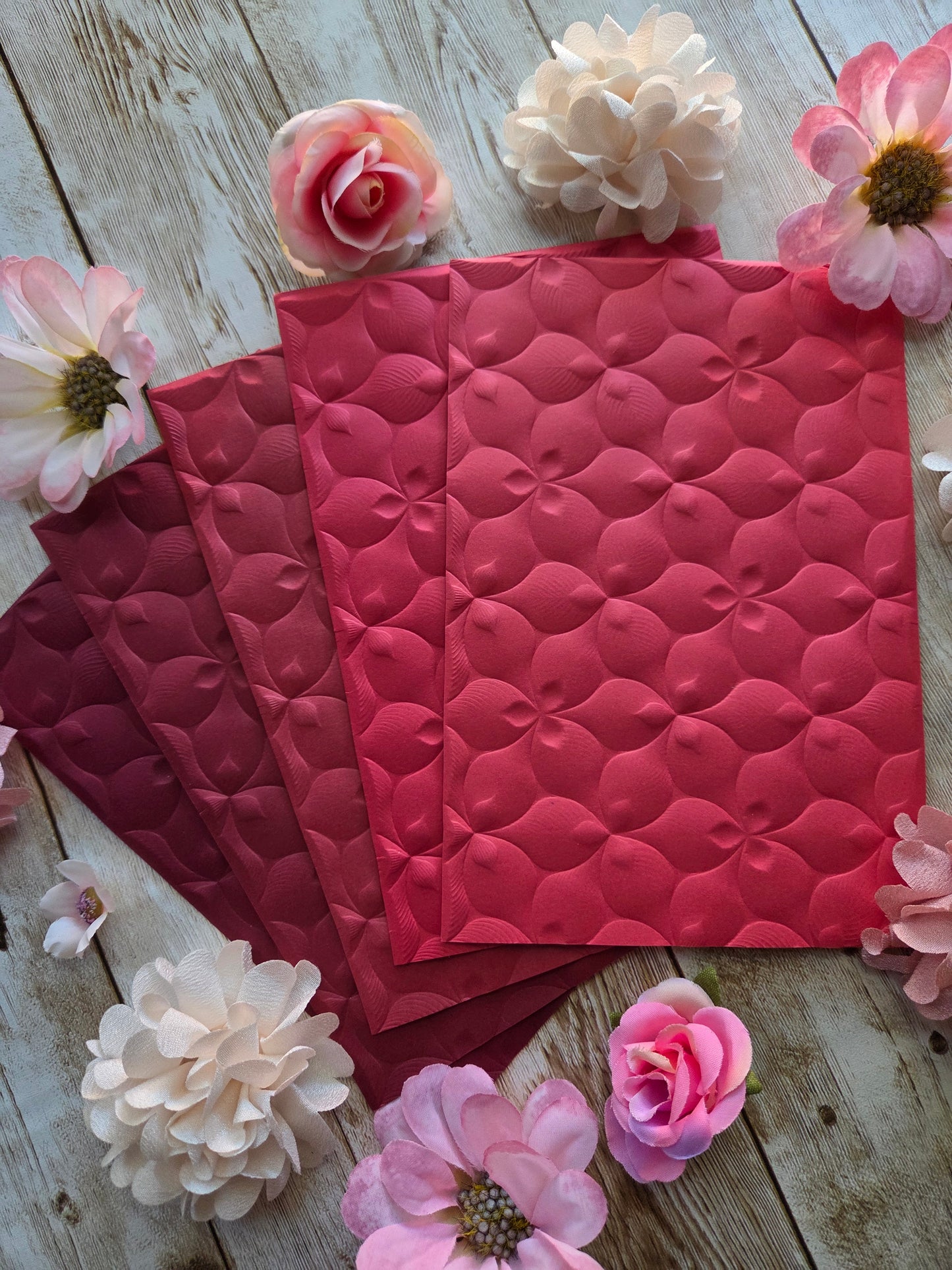 Petals Embossed Paper Set