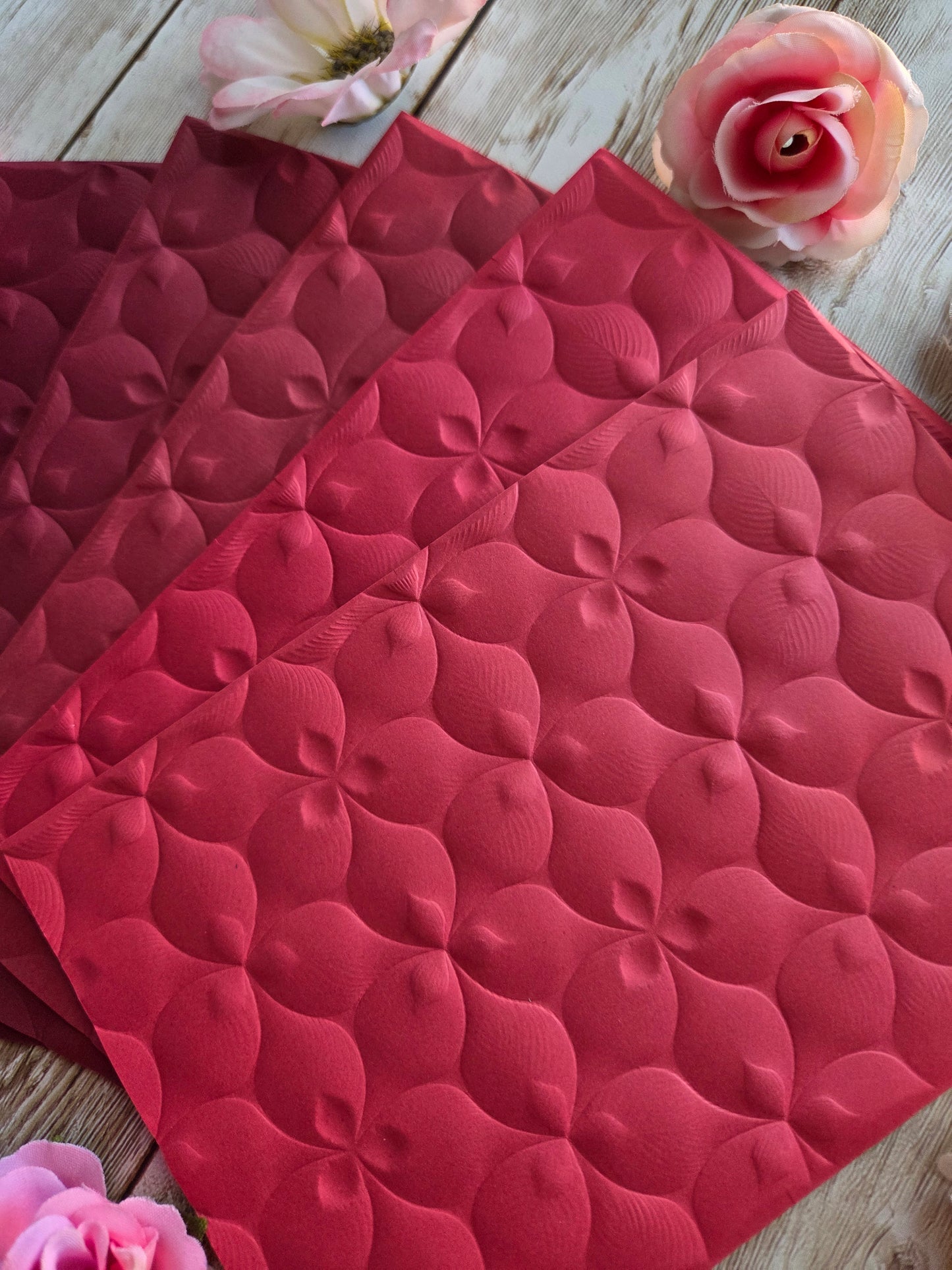 Petals Embossed Paper Set