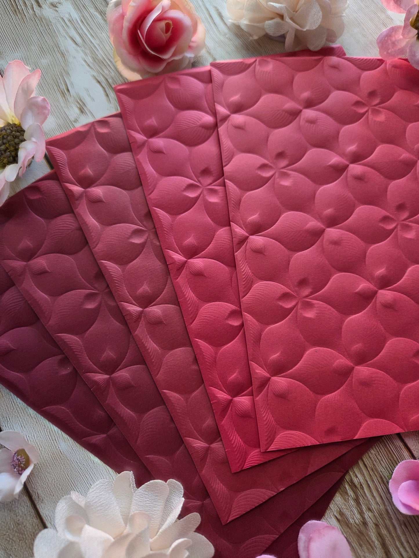 Petals Embossed Paper Set