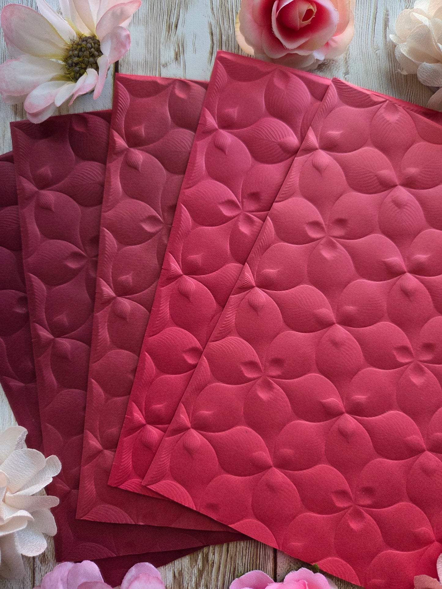Petals Embossed Paper Set